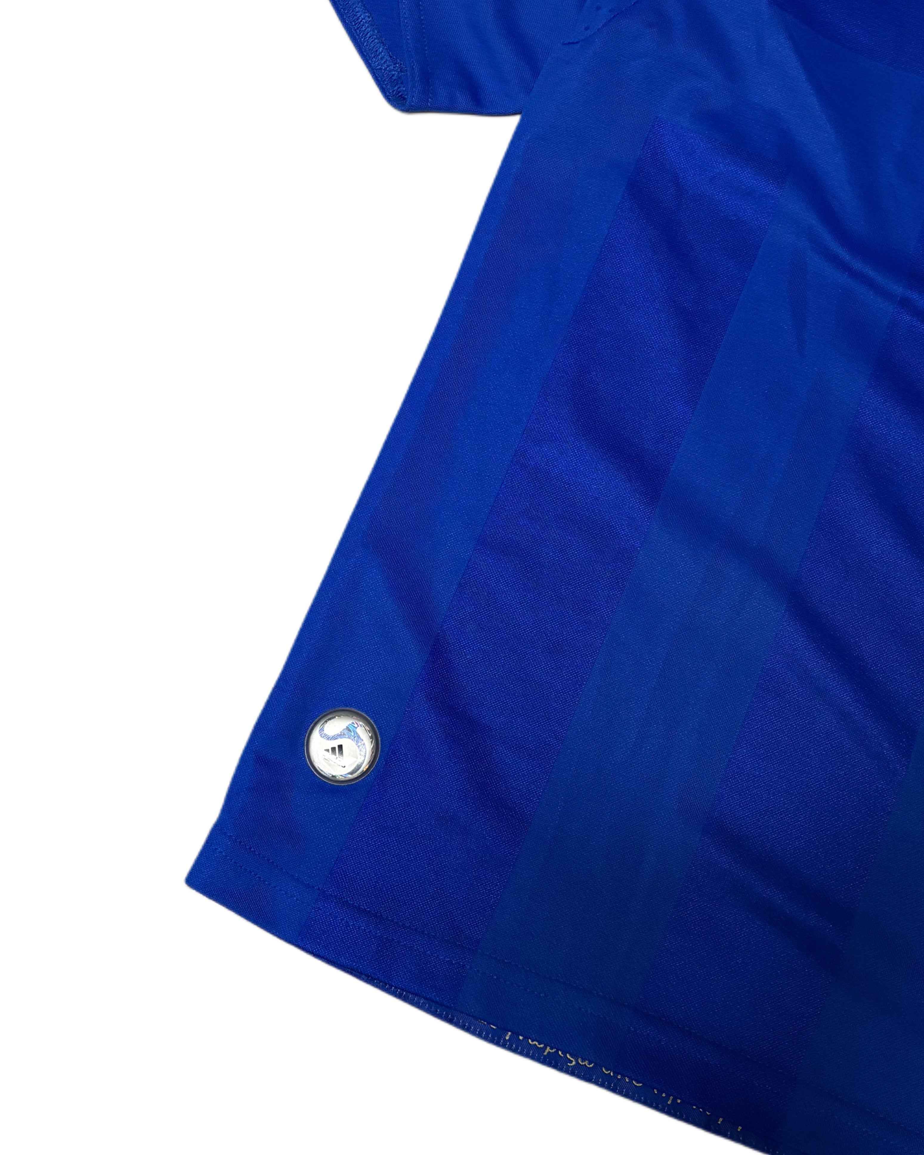 2007-08 Greece National Team Football Tee Blue (S) - Gods Thrift Athens