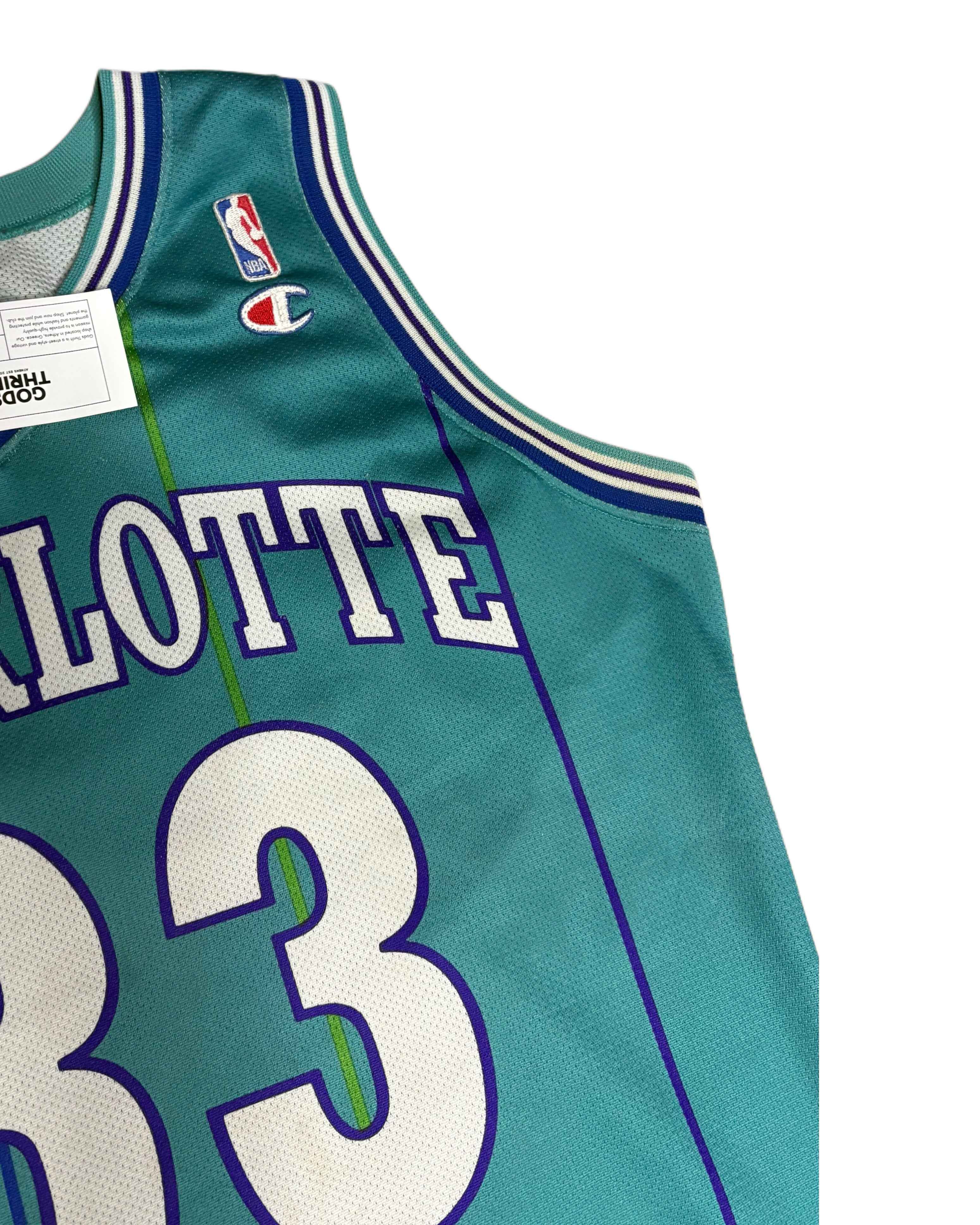 90s Champion NBA Charlotte Hornets Set Blue (L) - Gods Thrift Athens