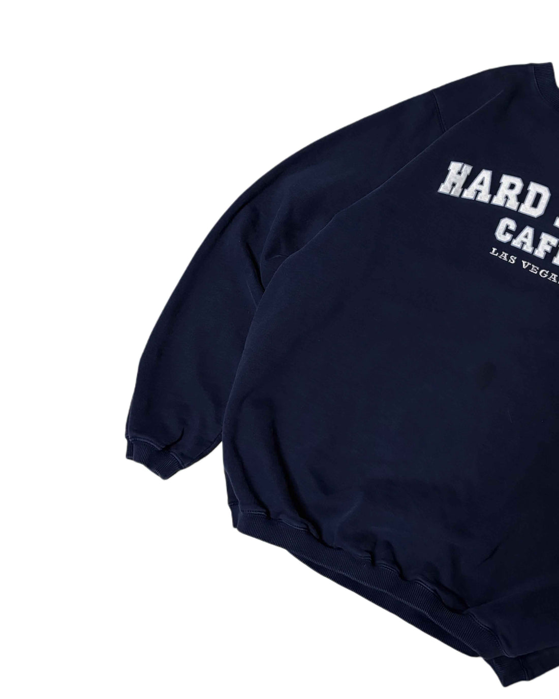 Vintage Hard Rock Cafe Las Vegas Crewneck Navy Blue (M) - Gods Thrift Athens