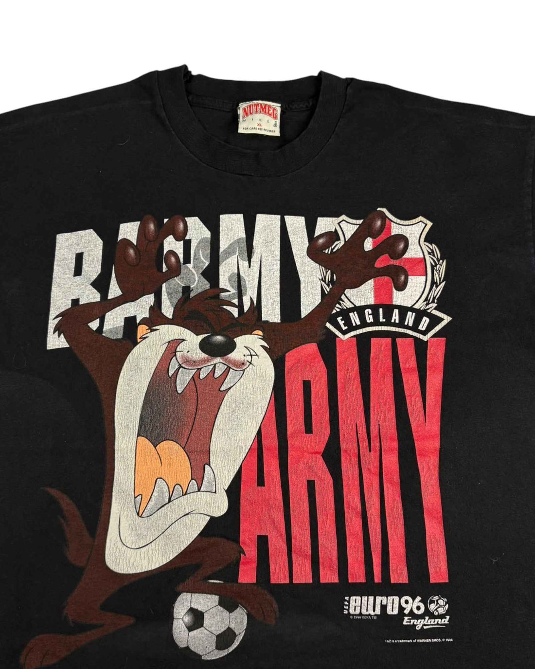 Vintage 1996 Taz Euro Nutmeg  Single Stitch Tee | Size L