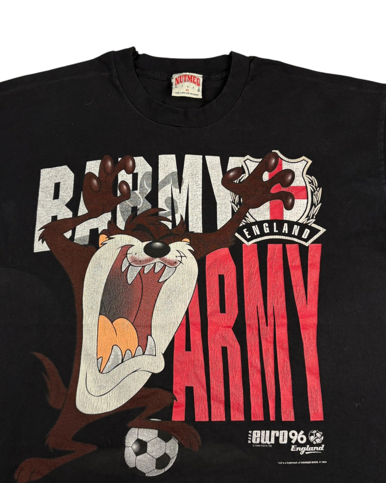 Vintage 1996 Taz Euro Nutmeg  Single Stitch Tee | Size L