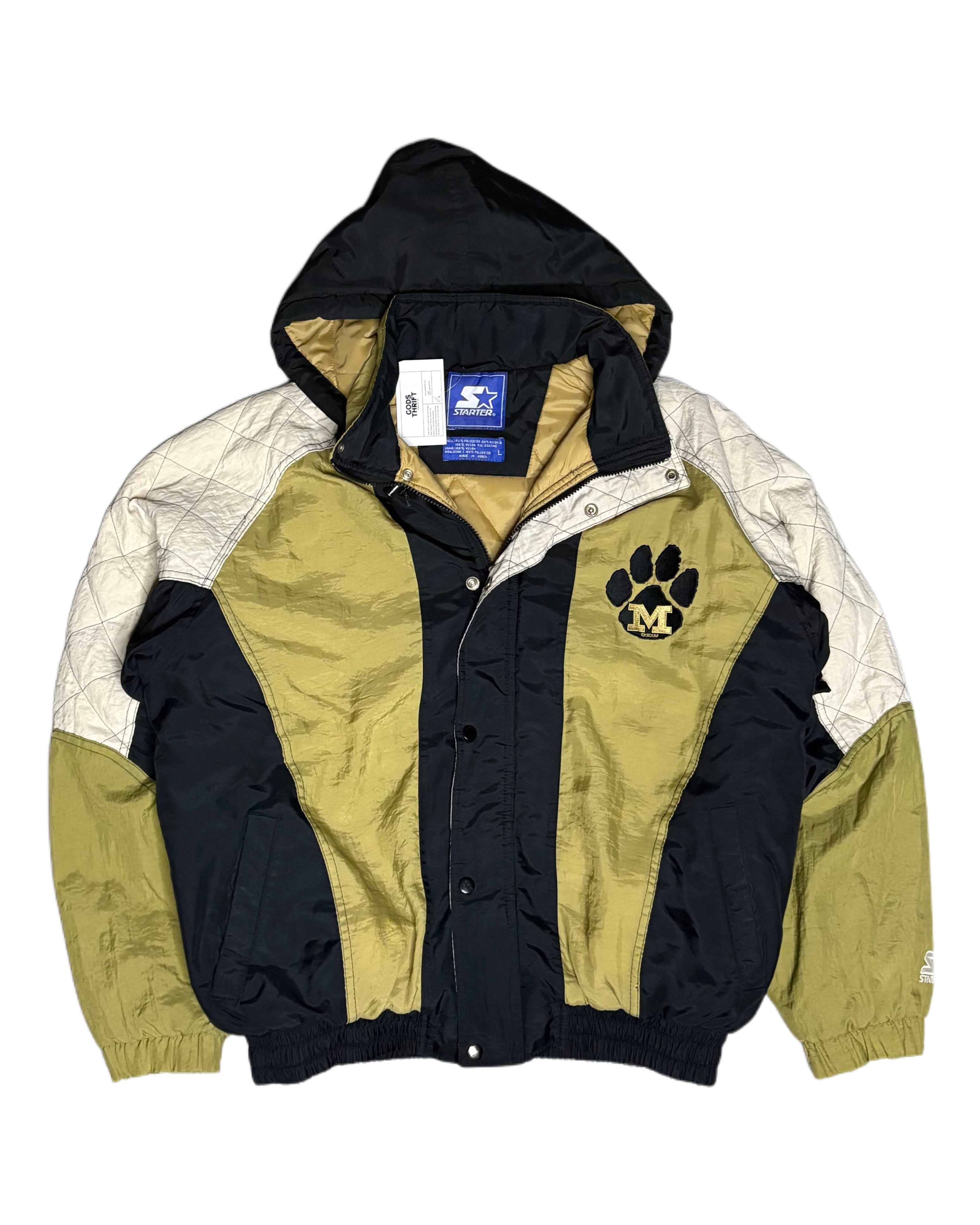 90s Starter Missuri Tigers Coat (S) - Gods Thrift Athens