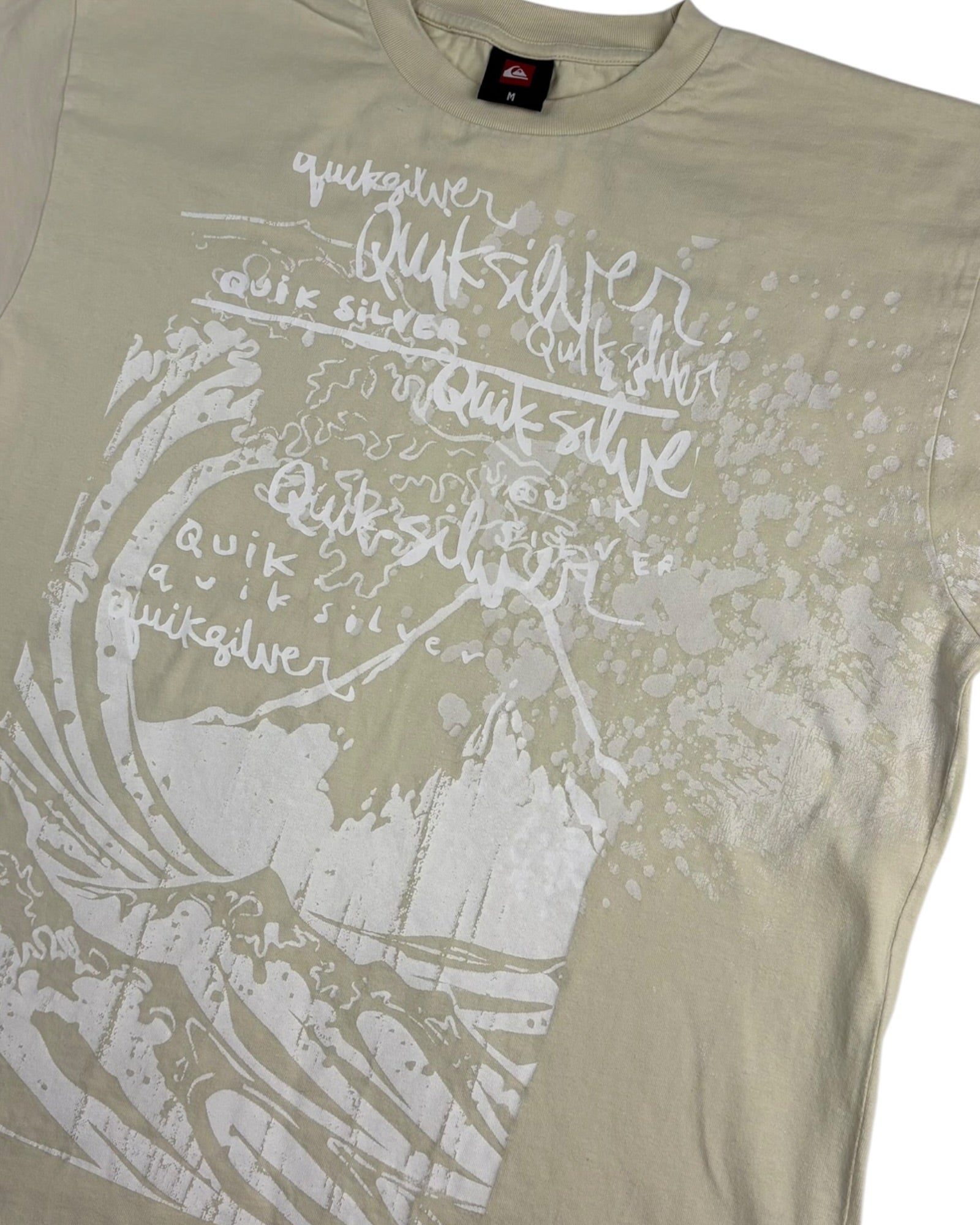 Vintage Quiksilver Heavyweight Tee | Tan | Size M
