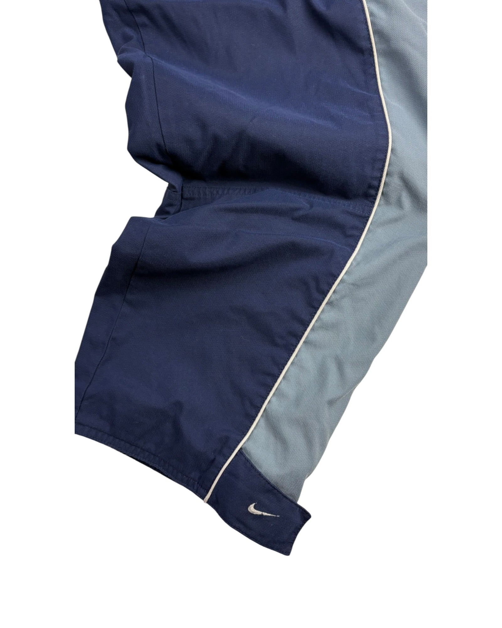 Vintage 00s Nike Track Pants | Navy Blue / Baby Blue | Size M