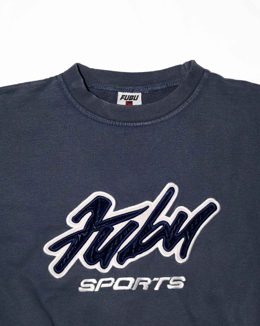 Fubu crewneck in petrol - Gods Thrift Athens