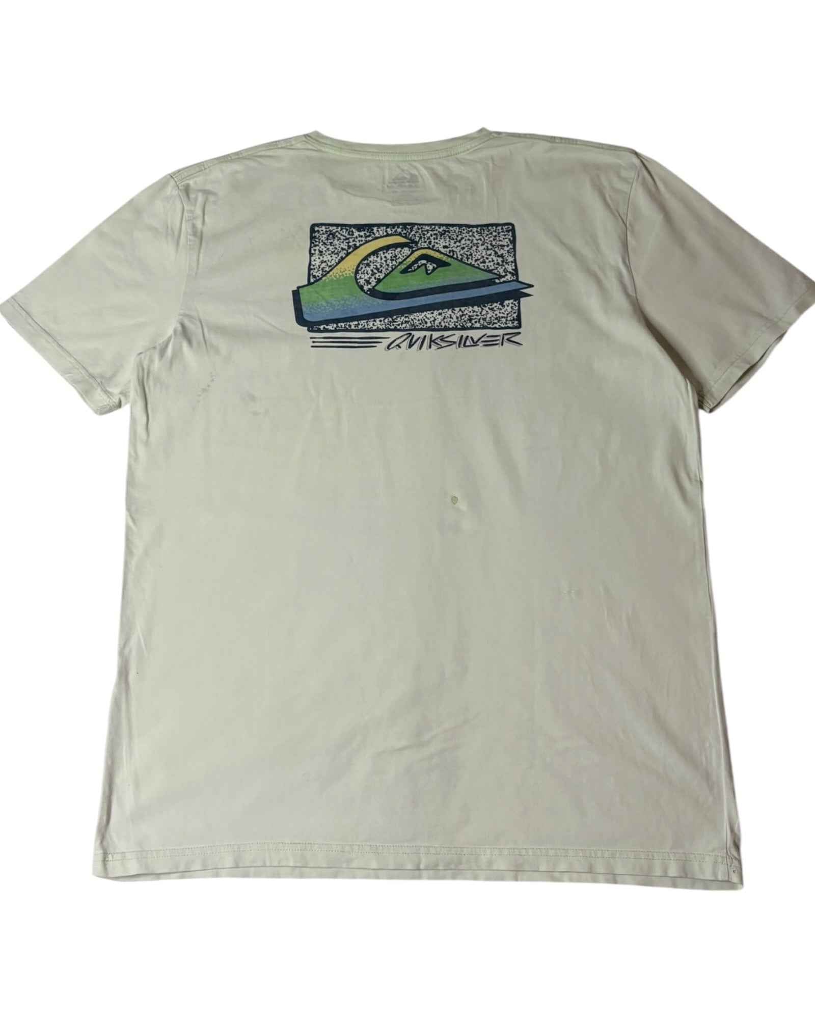 Vintage Quiksilver Tee | Light Green | Size XL | Grade B