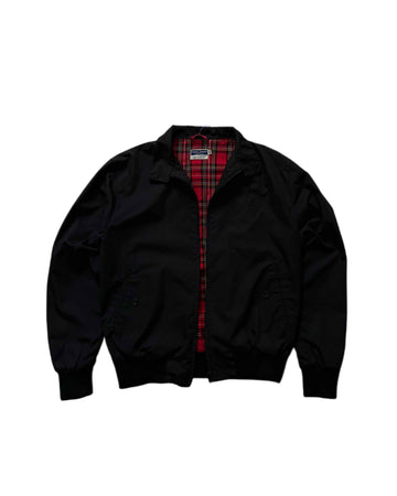 90s Fred Perry Made in England Harrington Jacket Black (S) - Gods Thrift Athens