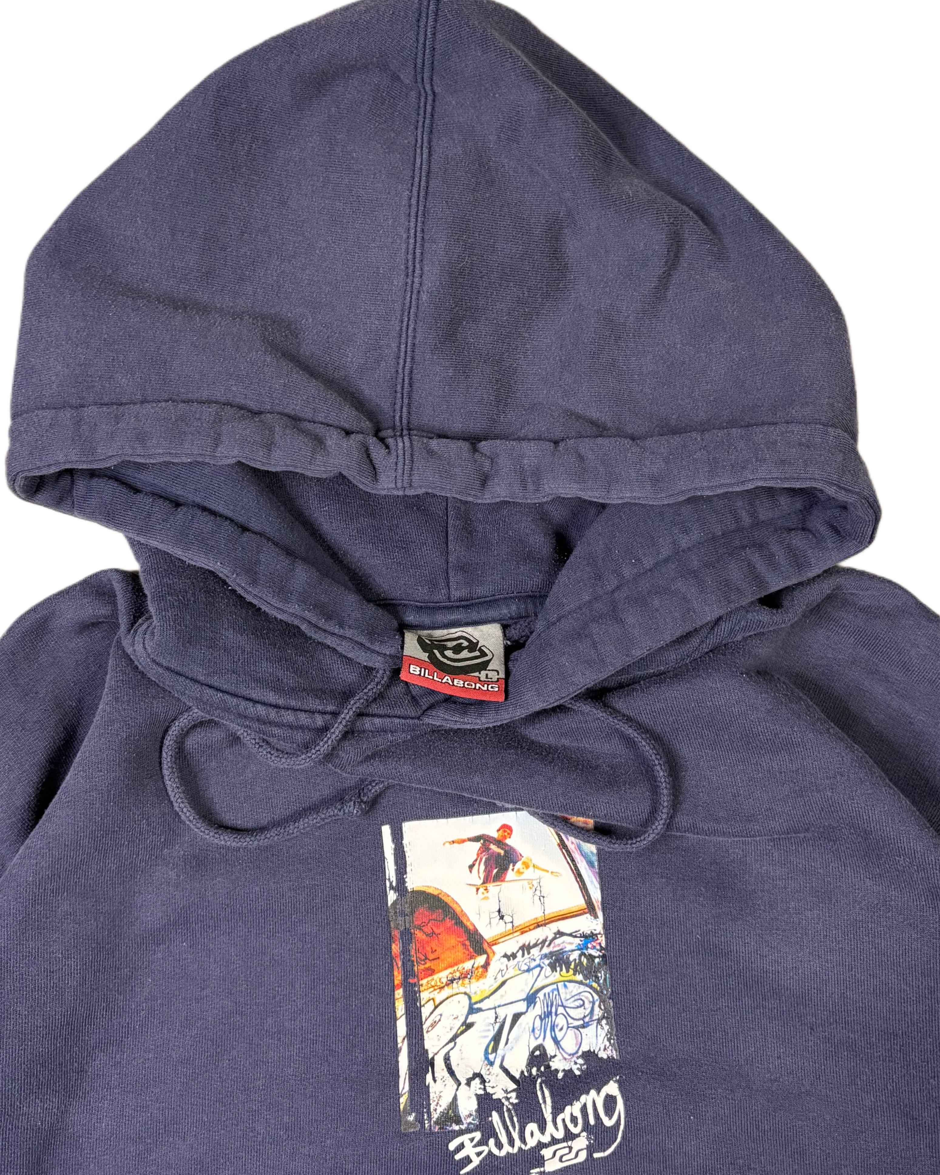 Vintage Billabong Hoodie Navy Blue (L)