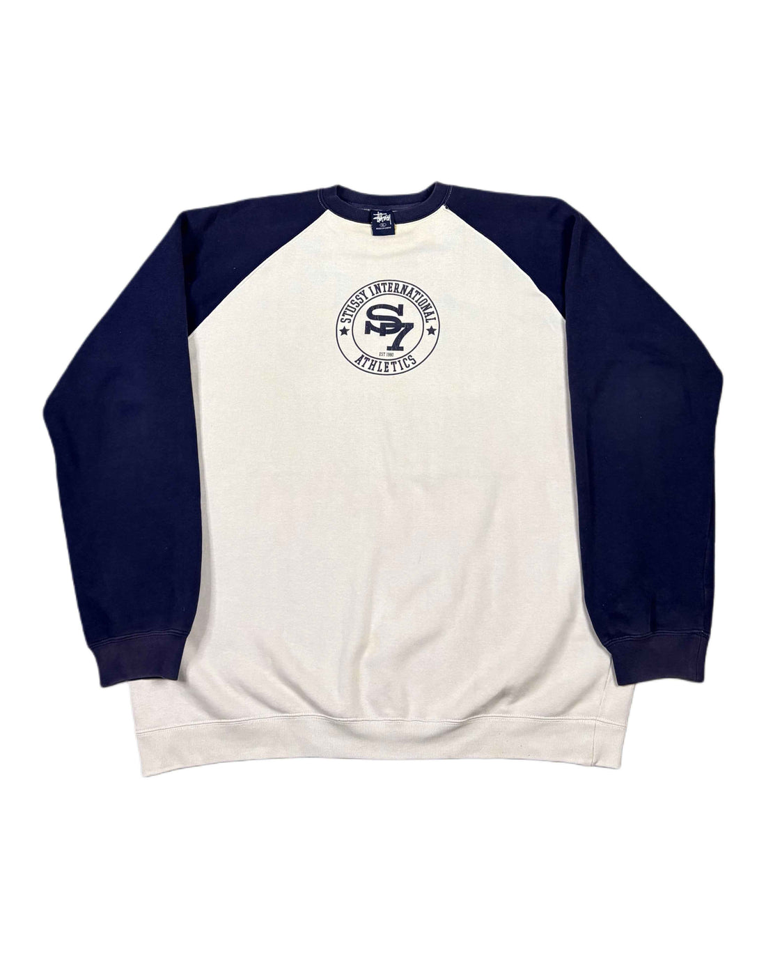 Vintage Stussy 2000-2005 Crewneck Cream (XL)