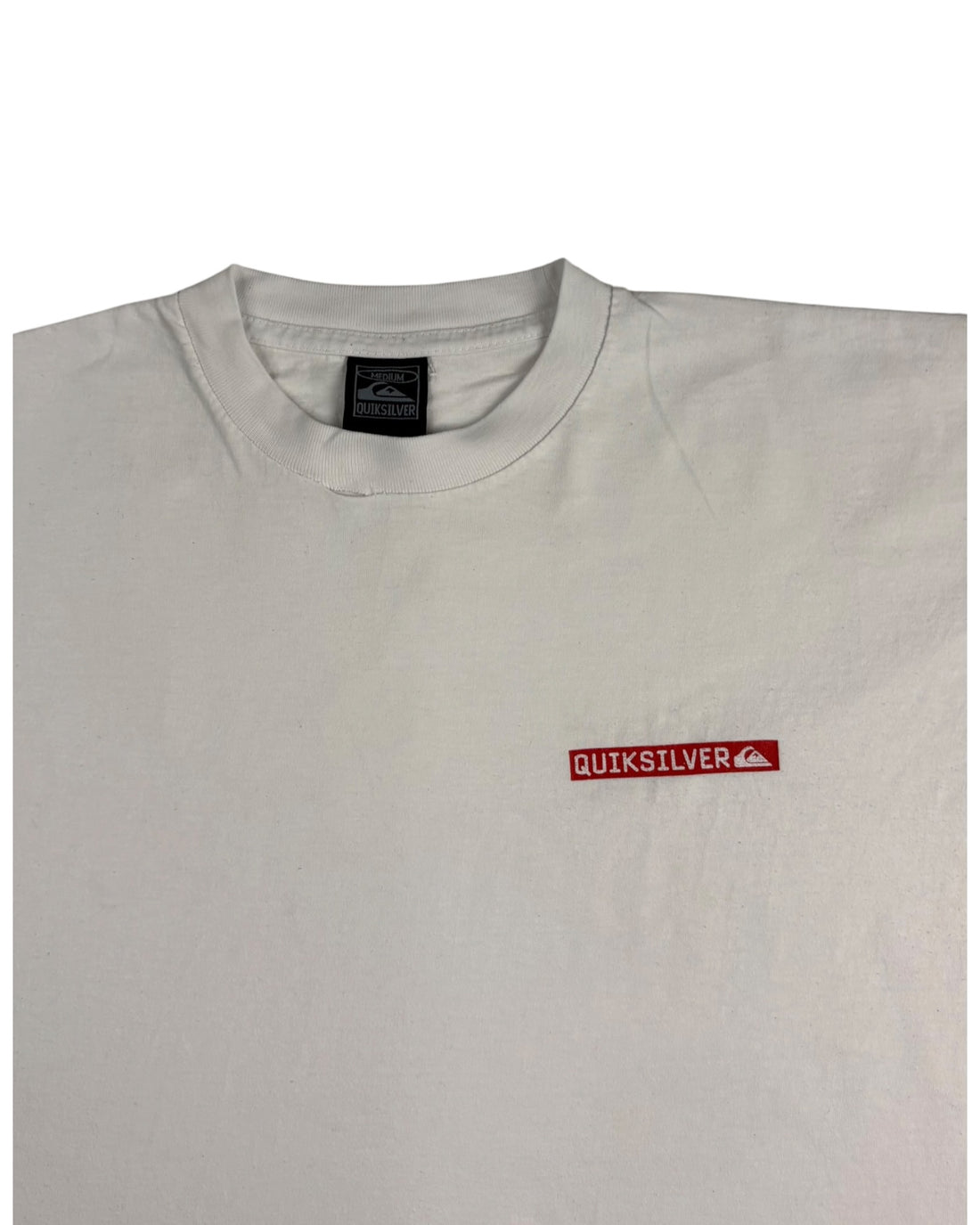 Vintage Quiksilver Tee | White | Size M | Grade B