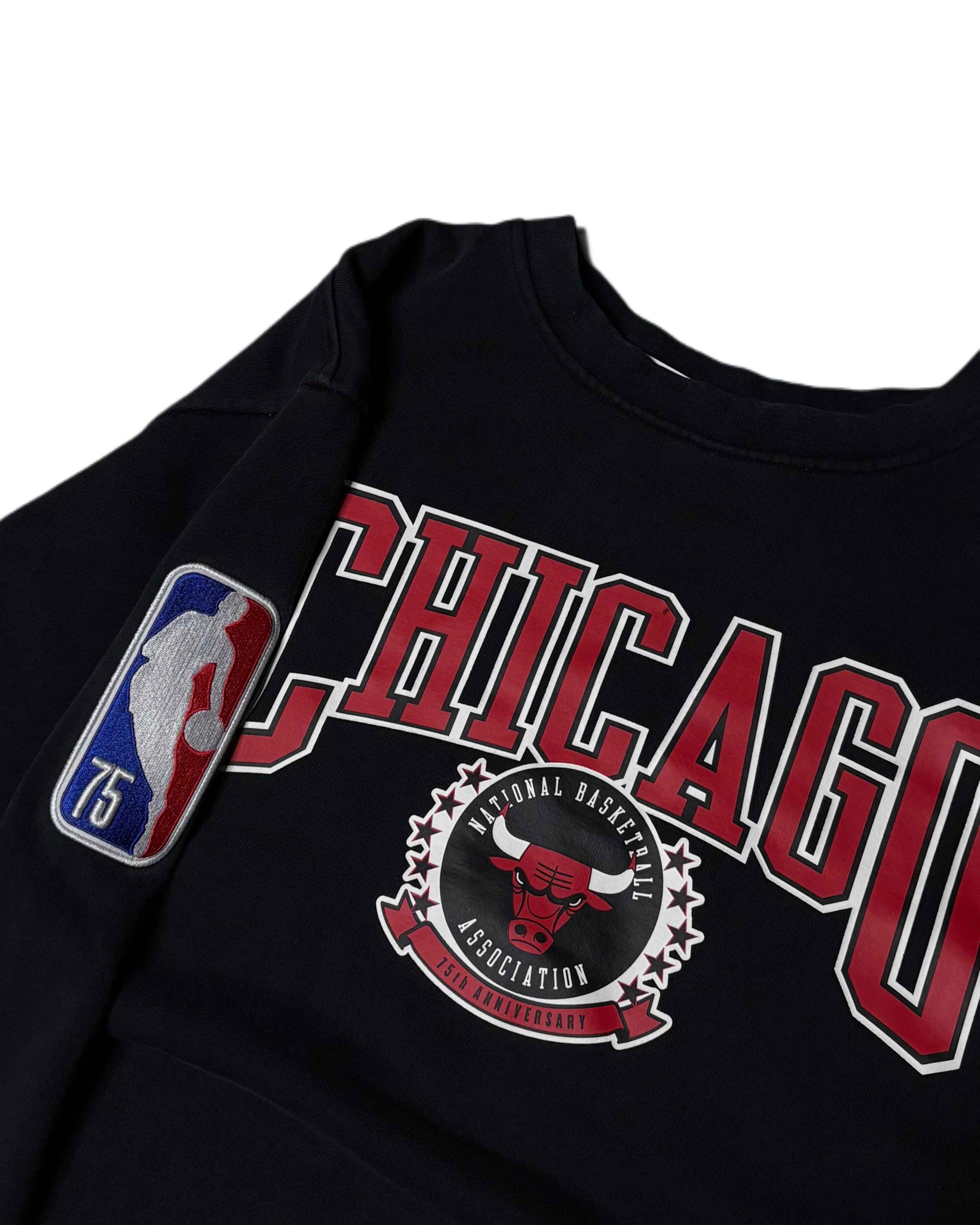 Nike X Chicago Bulls Crewneck Black (L) - Gods Thrift Athens
