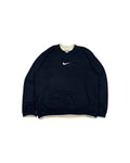 Vintage Nike Center Swoosh Crewneck Navy Blue (M) - Gods Thrift Athens