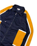Vintage Reebok Jacket Navy Blue - Yellow (M) - Gods Thrift Athens