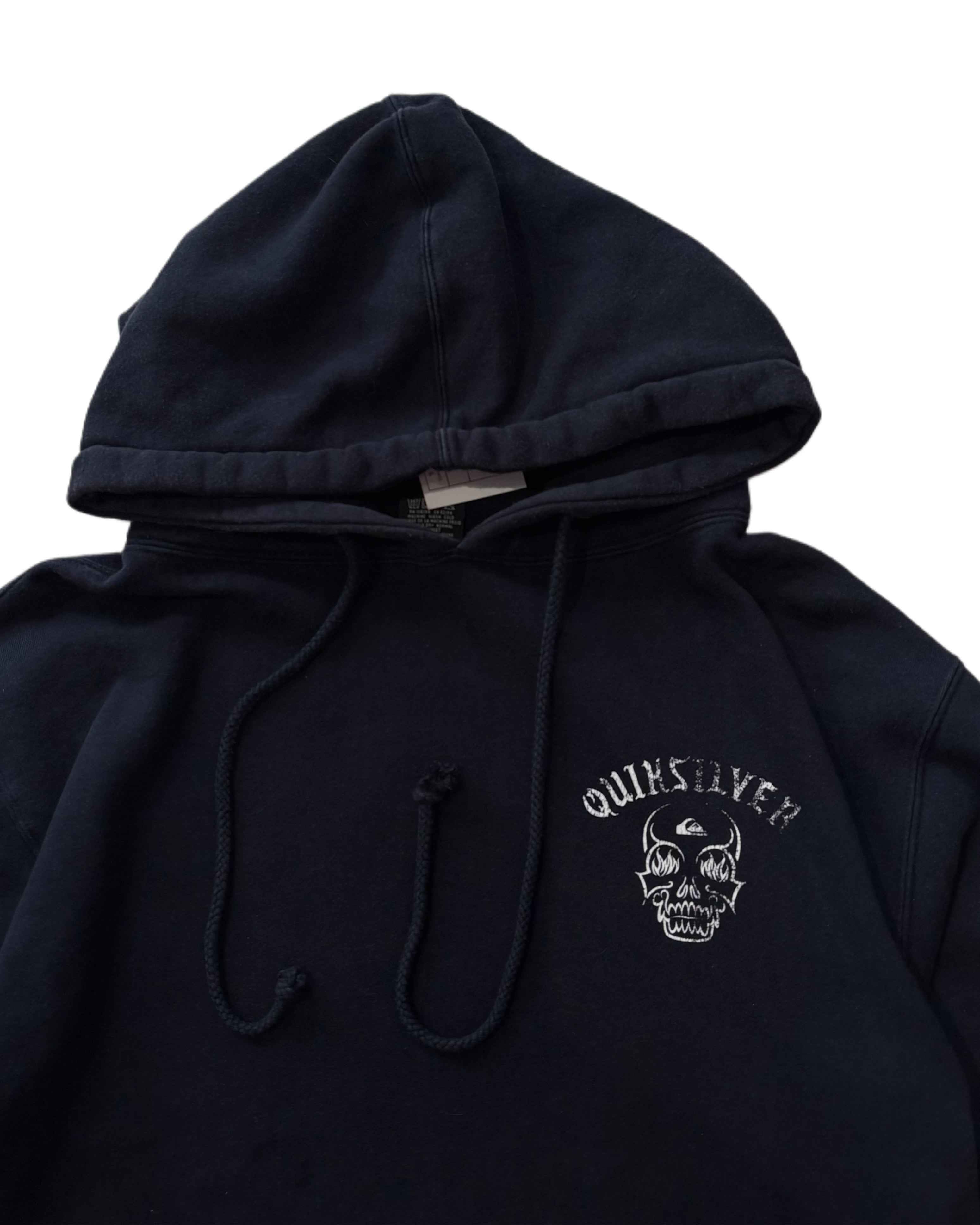 00s Quiksilver Sweatshirt Navy Blue (S) - Gods Thrift Athens