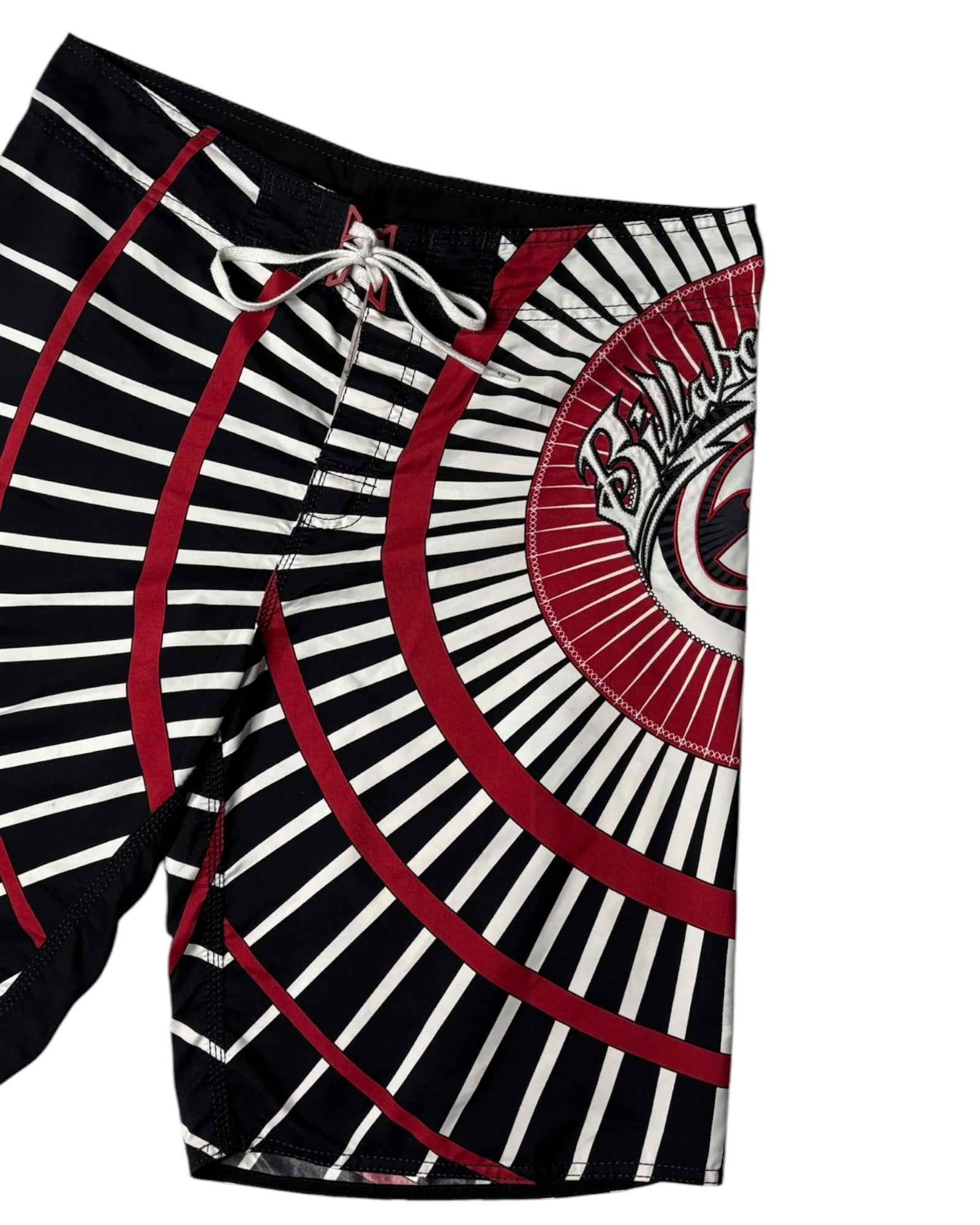 Vintage 2000s Billabong Rising Sun Boardshorts | Black | W36