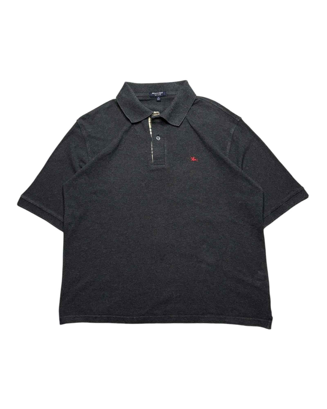 Vintage 2000s Burberry Polo | Grey | Size M | Made in UK