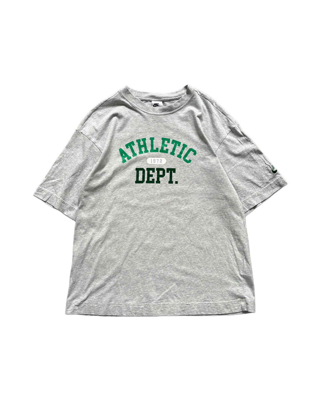 Boxy Nike T-shirt Grey Marl (M) - Gods Thrift Athens