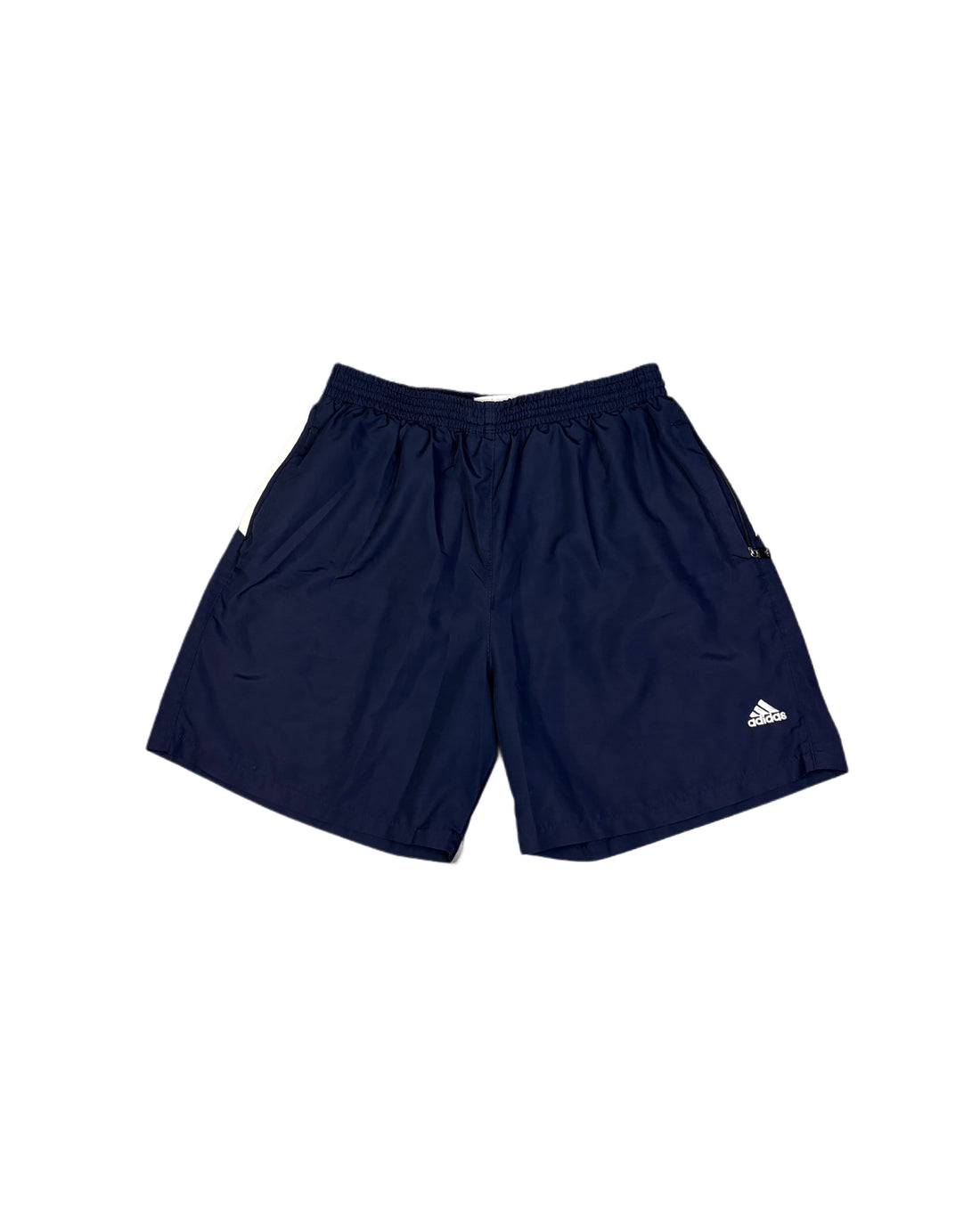 Vintage Adidas Shorts Navy Blue (XL) - Gods Thrift Athens