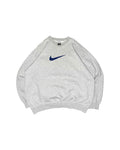 Vintage Nike Center Swoosh Crewneck Grey (XL) - Gods Thrift Athens