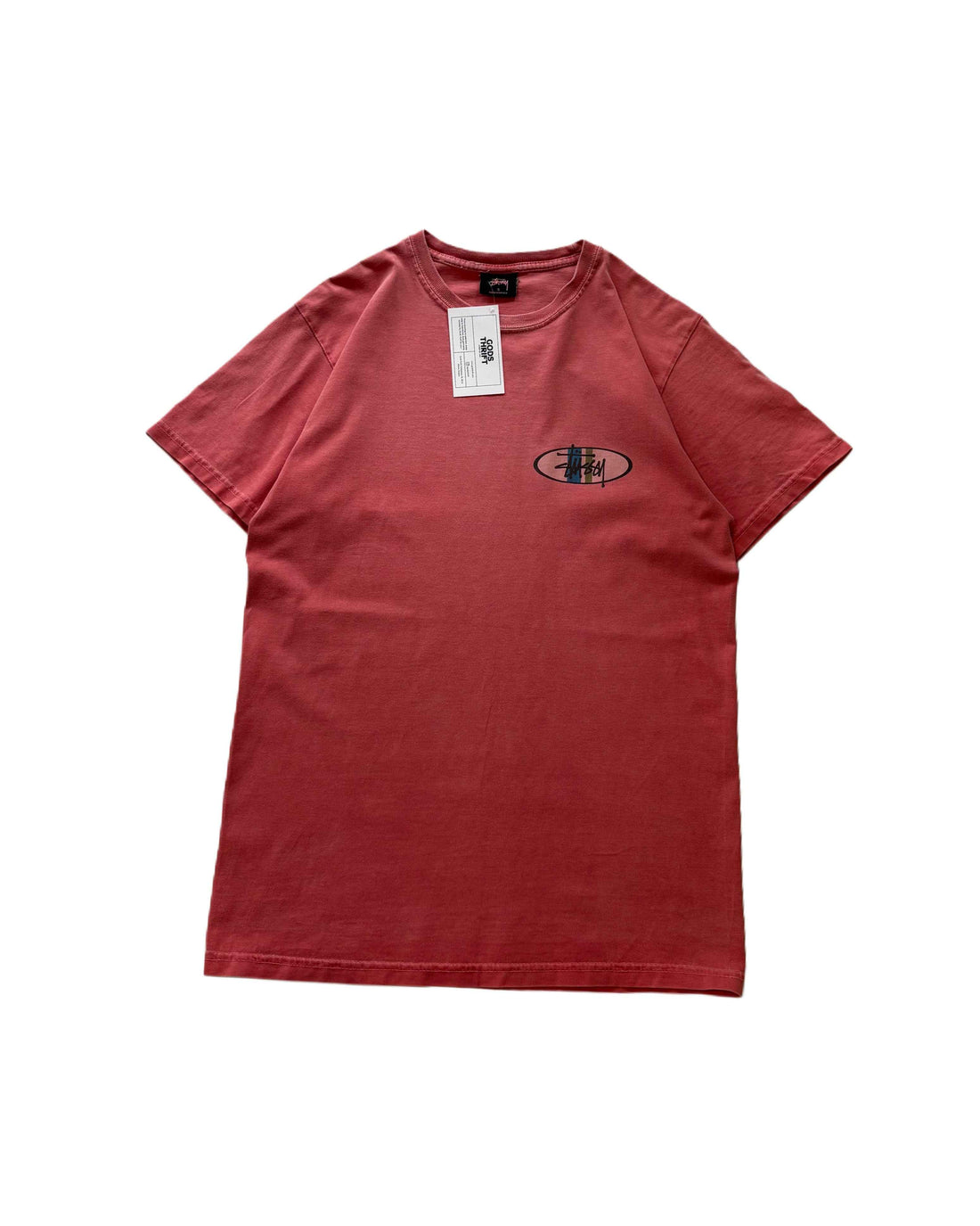 Stussy T-shirt Pink (S) - Gods Thrift Athens