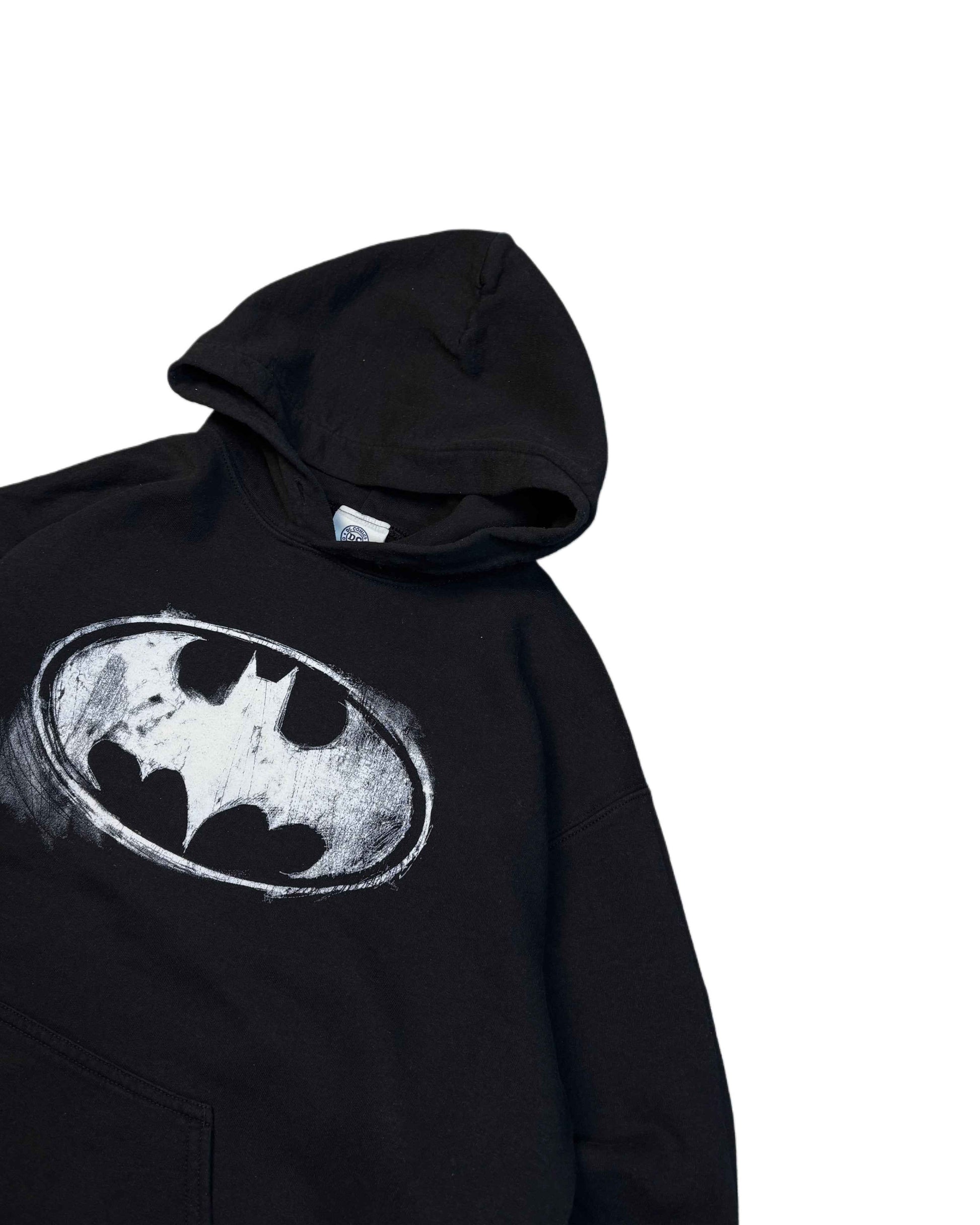 Vintage DC Comics Batman Hoodie Black (S) - Gods Thrift Athens
