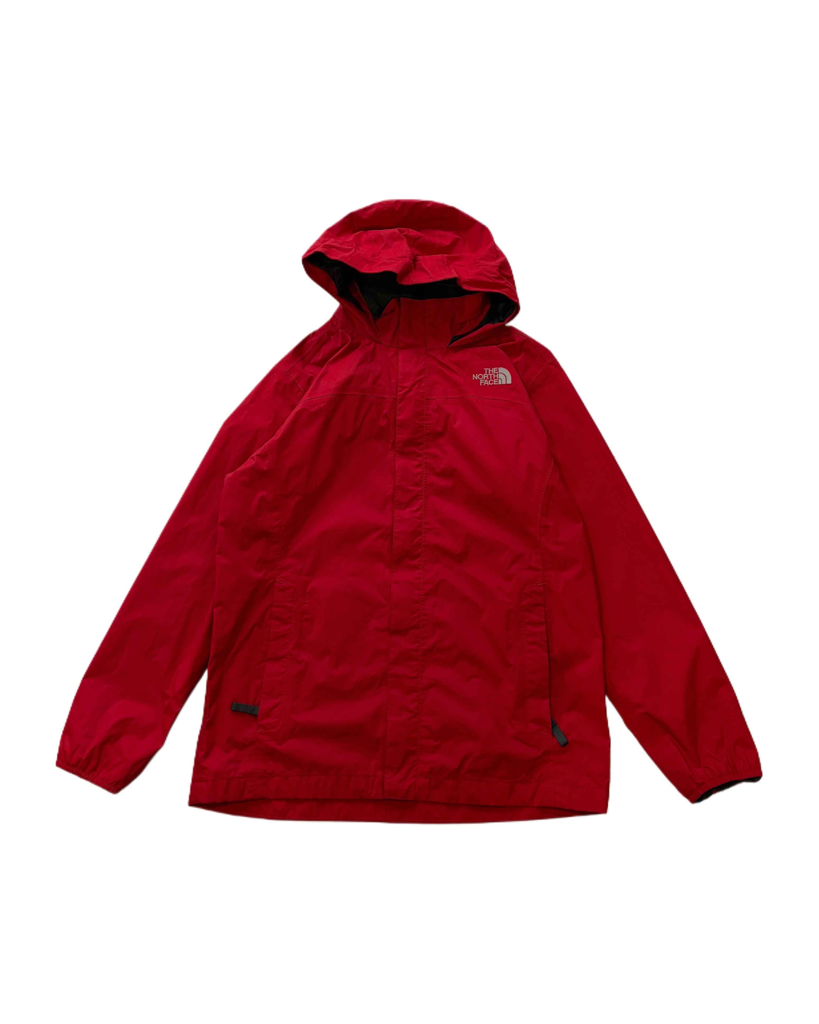 North Face trench coat Red (XL Youth) - Gods Thrift Athens