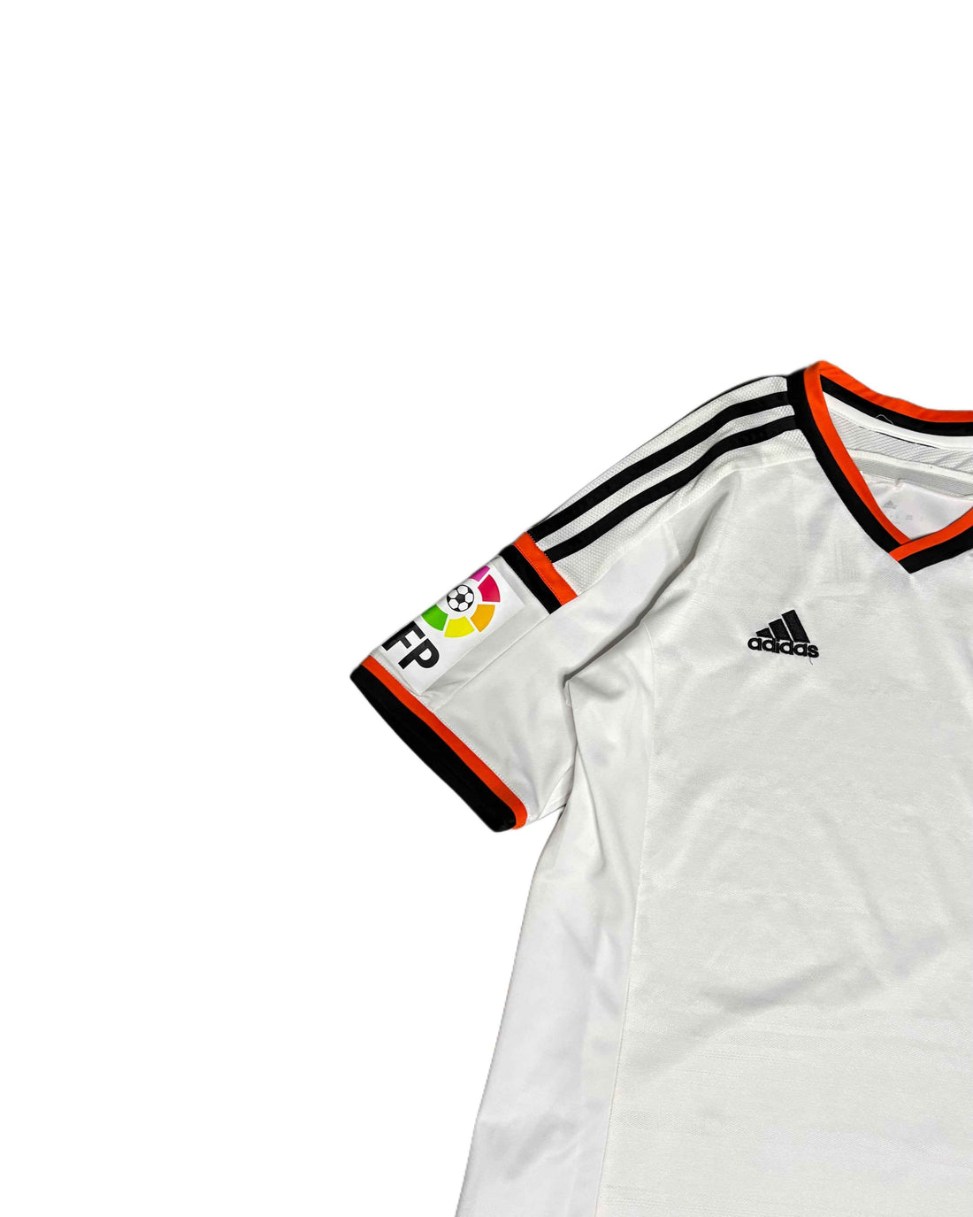 Adidas Valencia Football Tee White (L) - Gods Thrift Athens