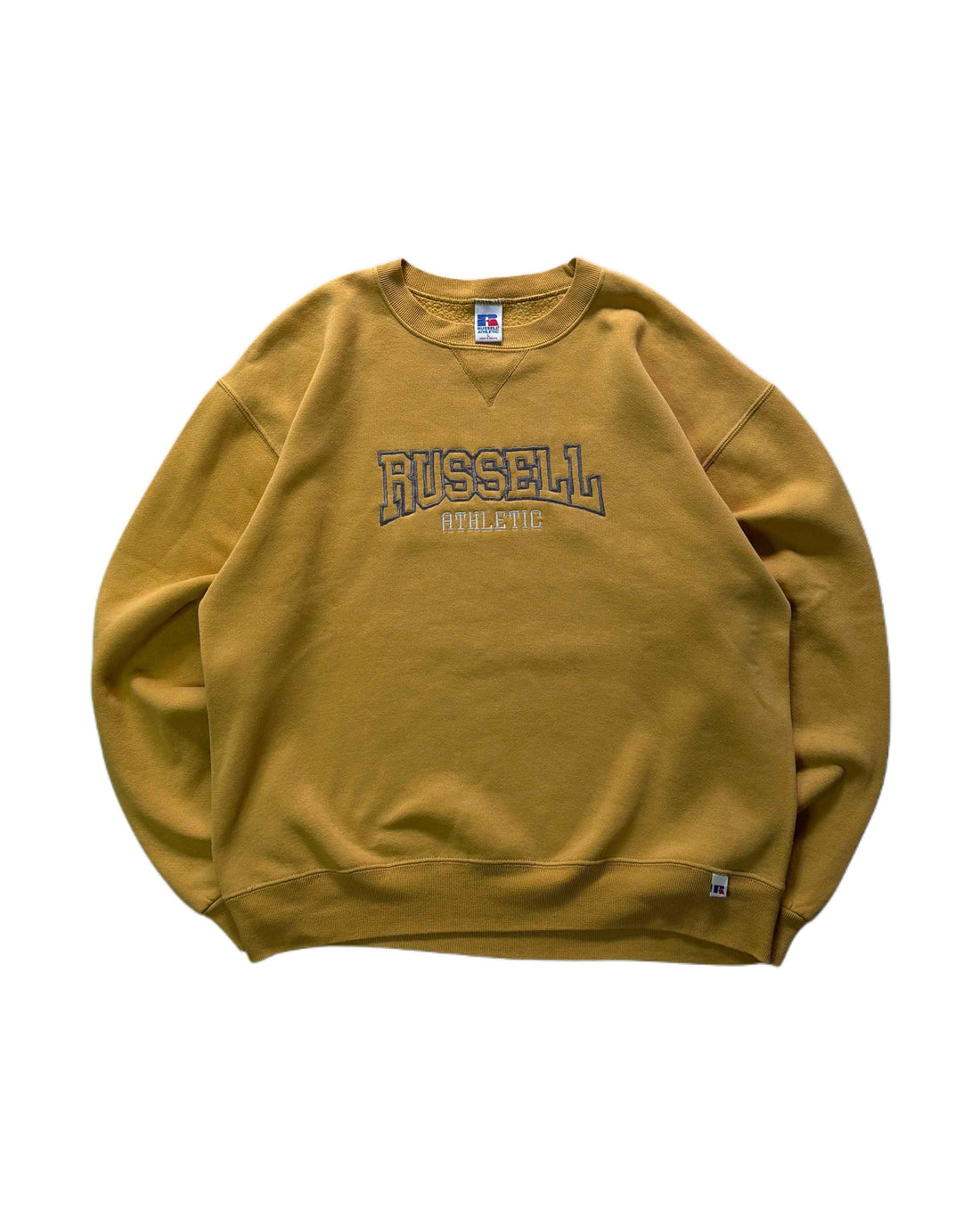 Vintage Russel Athletic Crewneck Mustard (L) - Gods Thrift Athens