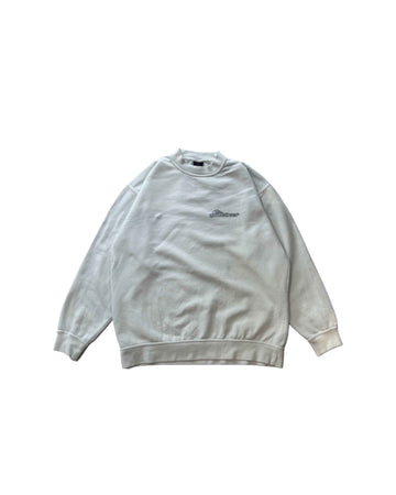 00s Quiksilver Crewneck White (L) - Gods Thrift Athens