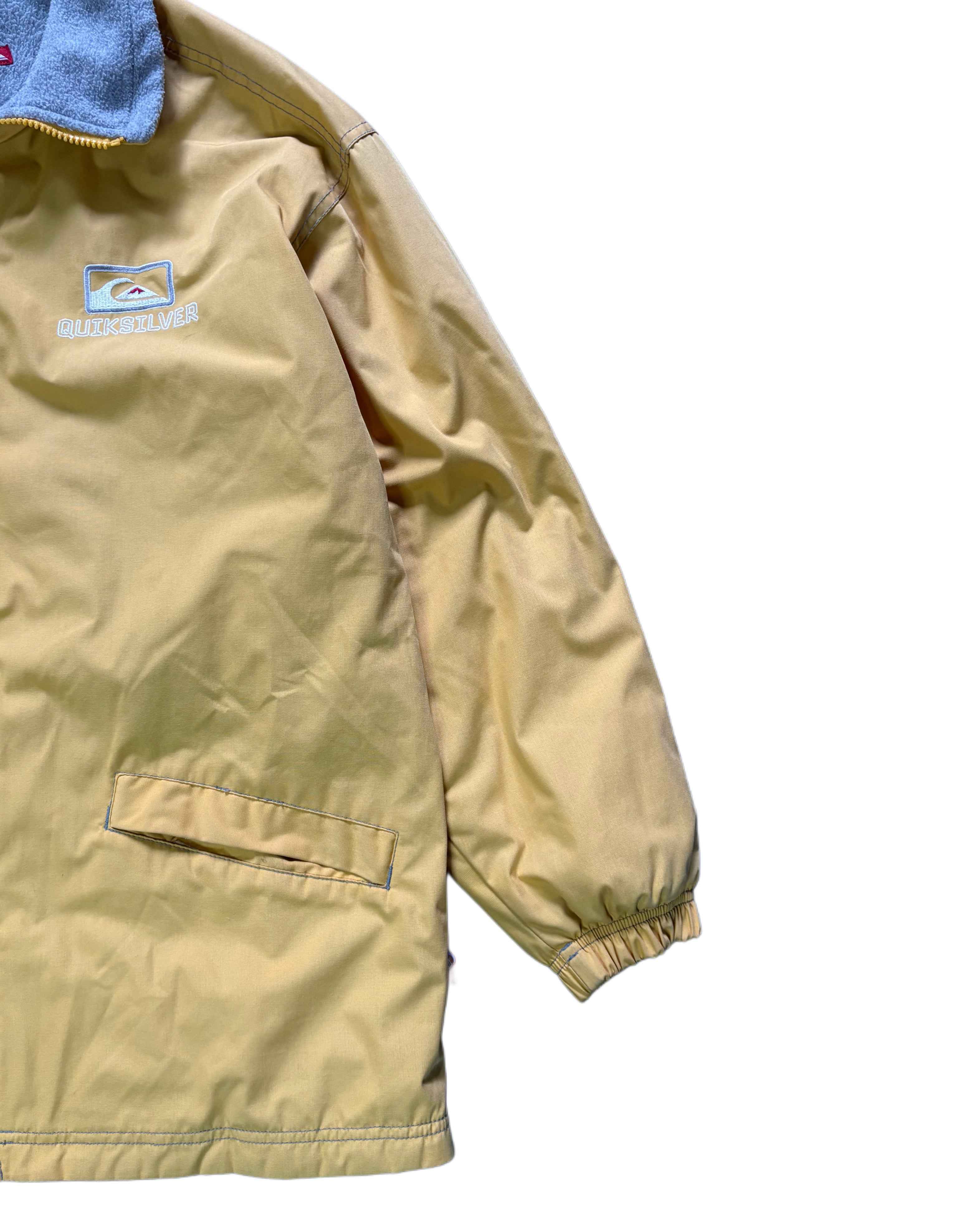 Vintage Quiksilver Coat Yellow (S) - Gods Thrift Athens