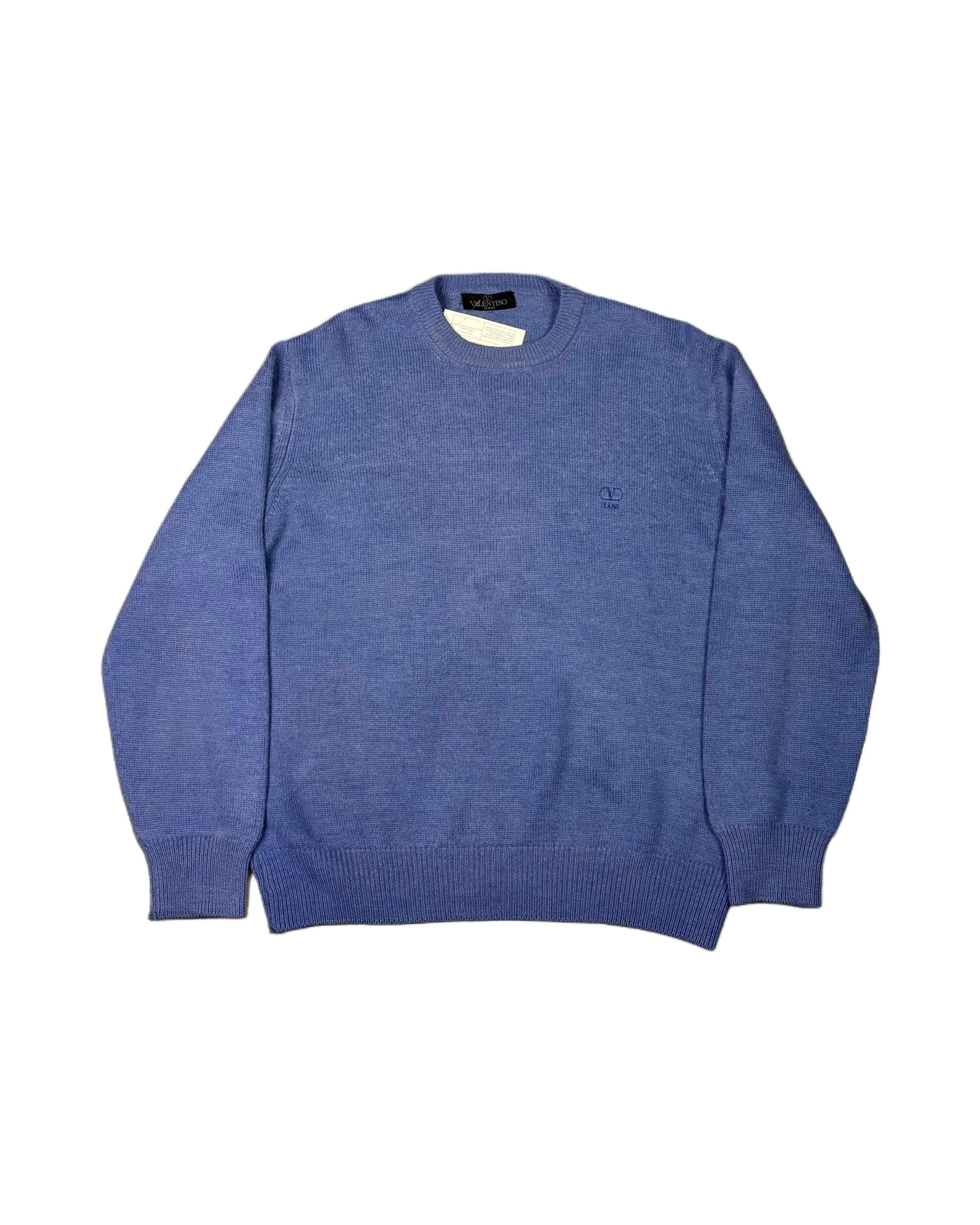 Vintage Valentino Knitted Sweater Blue (M)