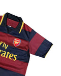 Vintage Nike Arsenal Polo Jersey Navy Blue - Red (M) - Gods Thrift Athens