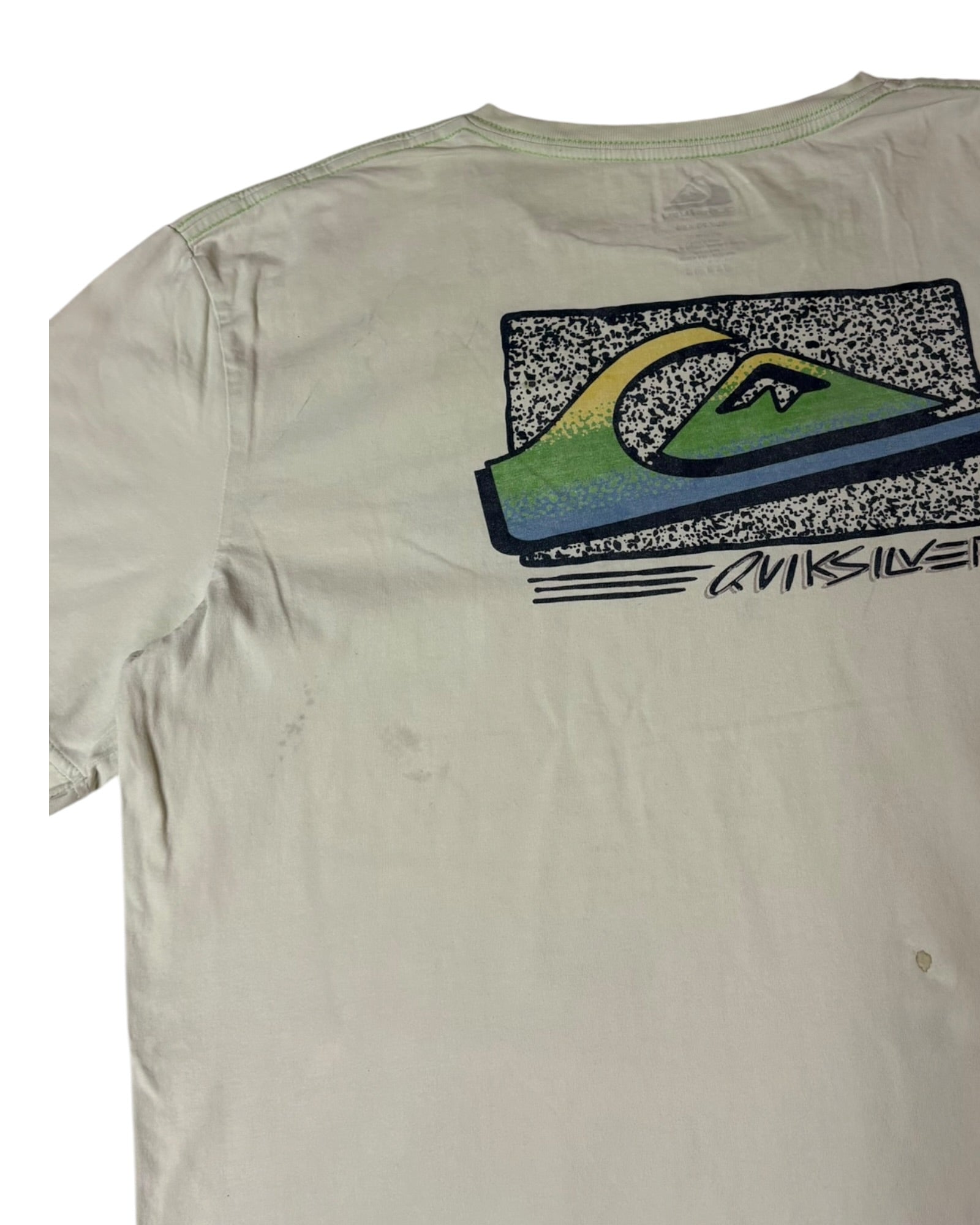 Vintage Quiksilver Tee | Light Green | Size XL | Grade B