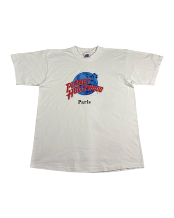 Vintage Planet Hollywood Paris Tee | White | Size L