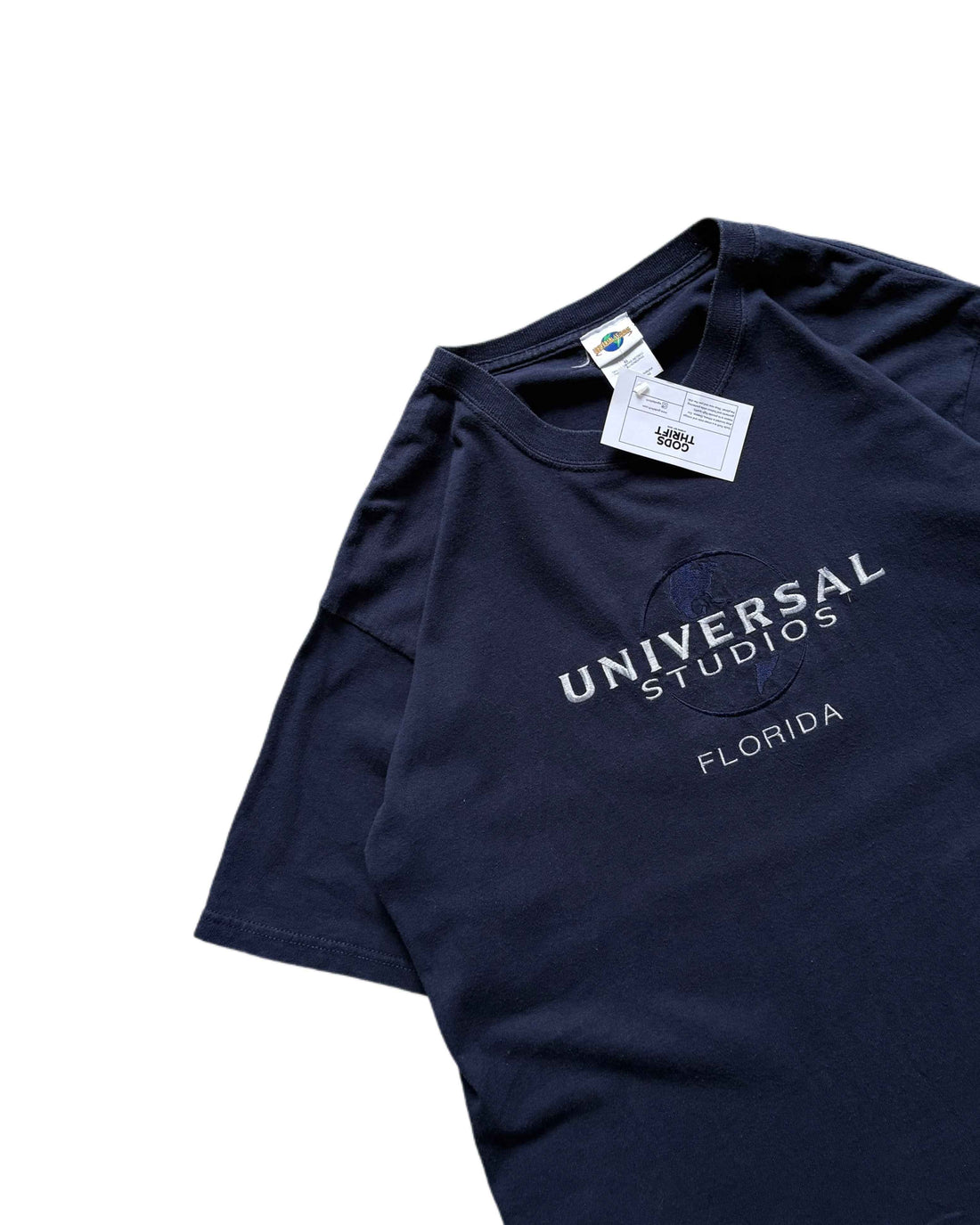 Vintage Universal Studios Florida T-shirt Navy Blue (L) - Gods Thrift Athens