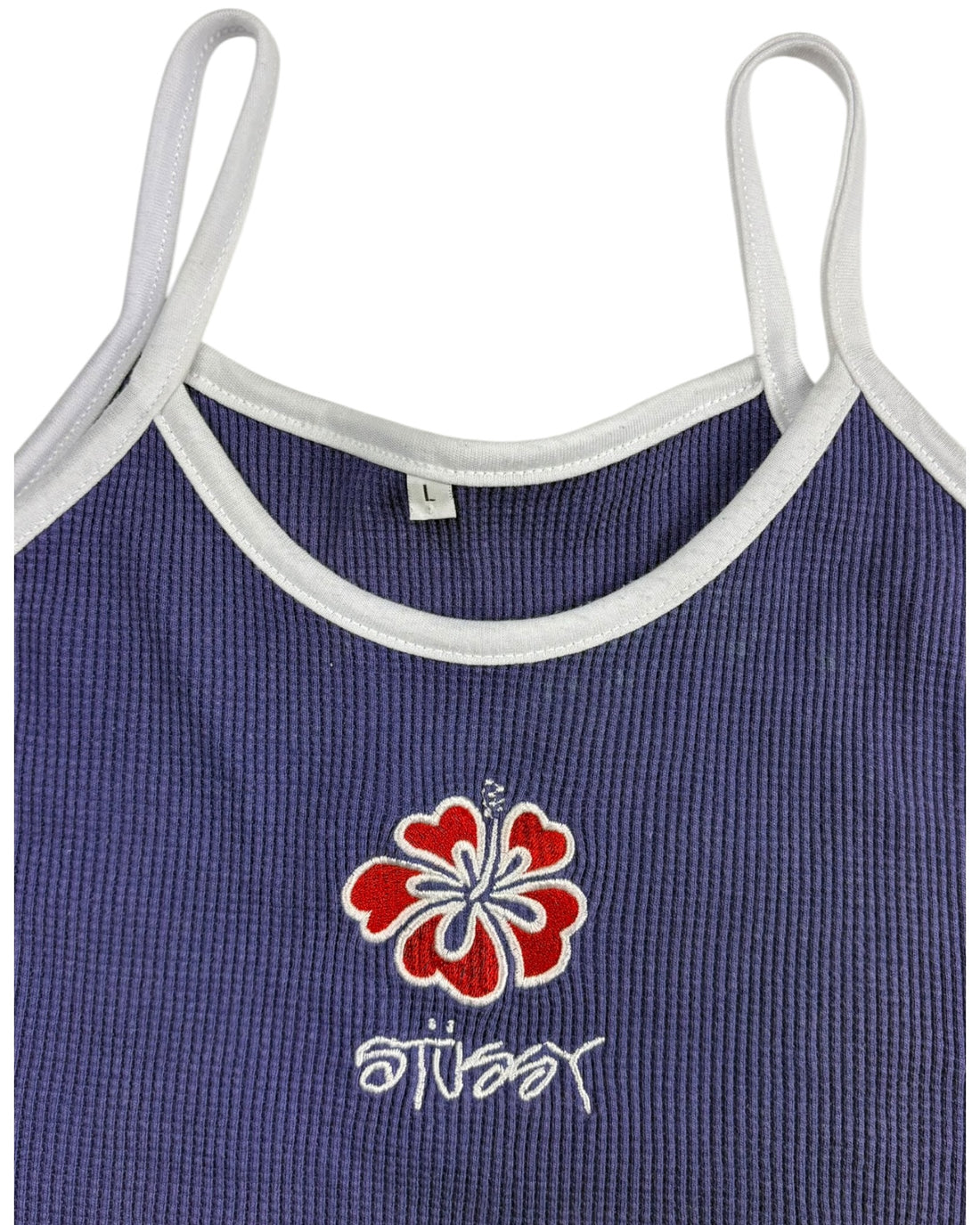 Vintage Stussy Women's Top | Purple | Size L