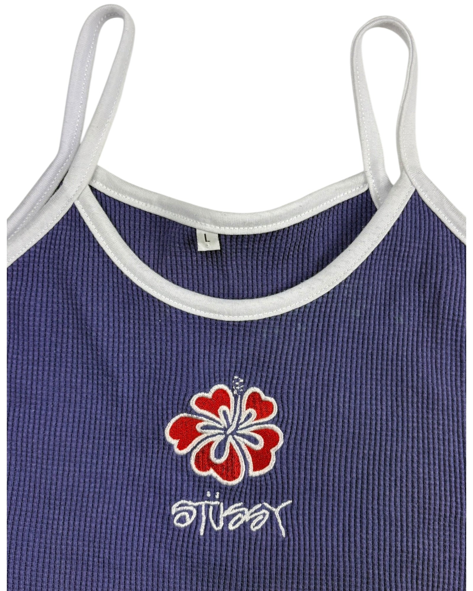 Vintage Stussy Women's Top | Purple | Size L