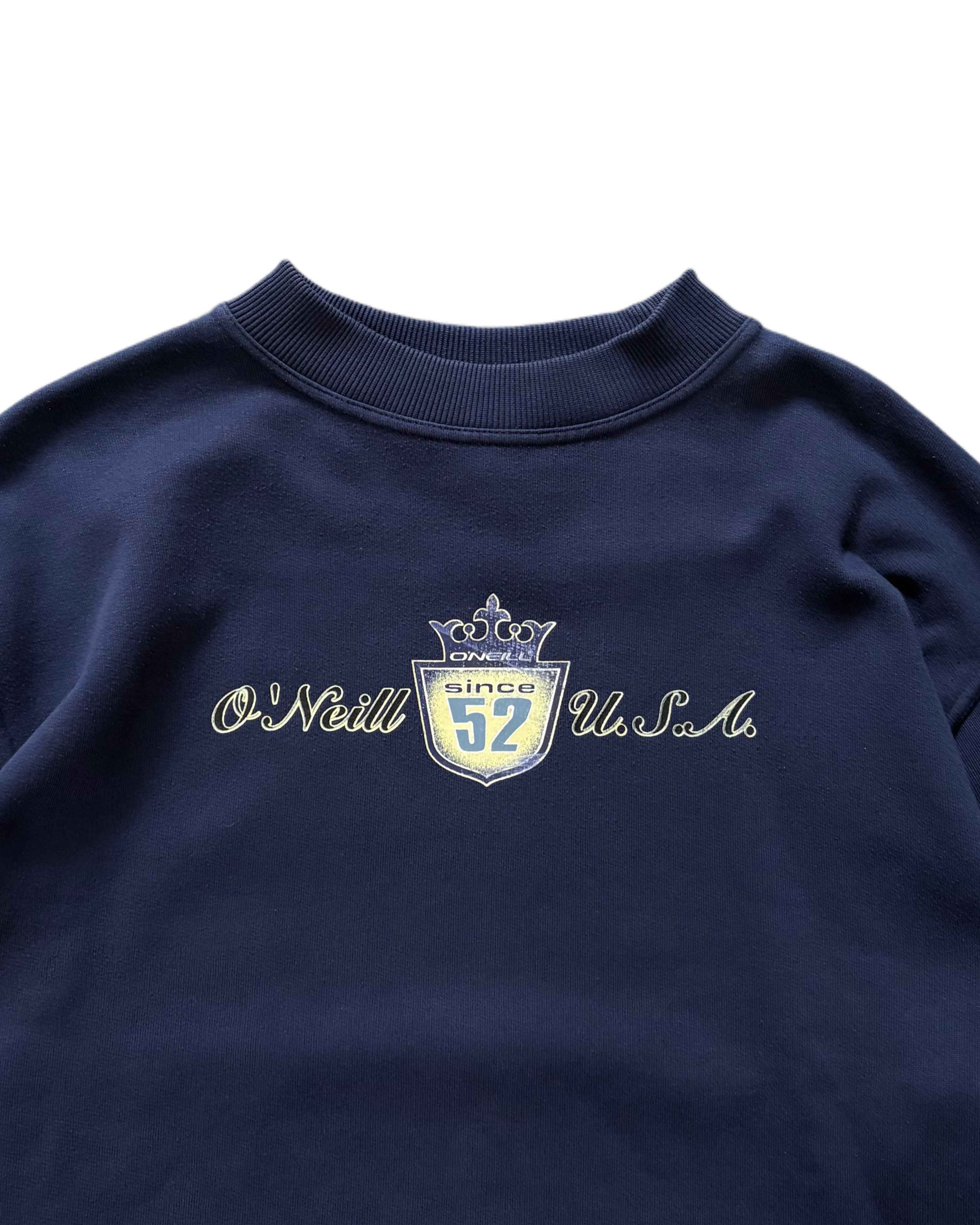 Vintage O'neil Crewneck Navy Blue (L) - Gods Thrift Athens