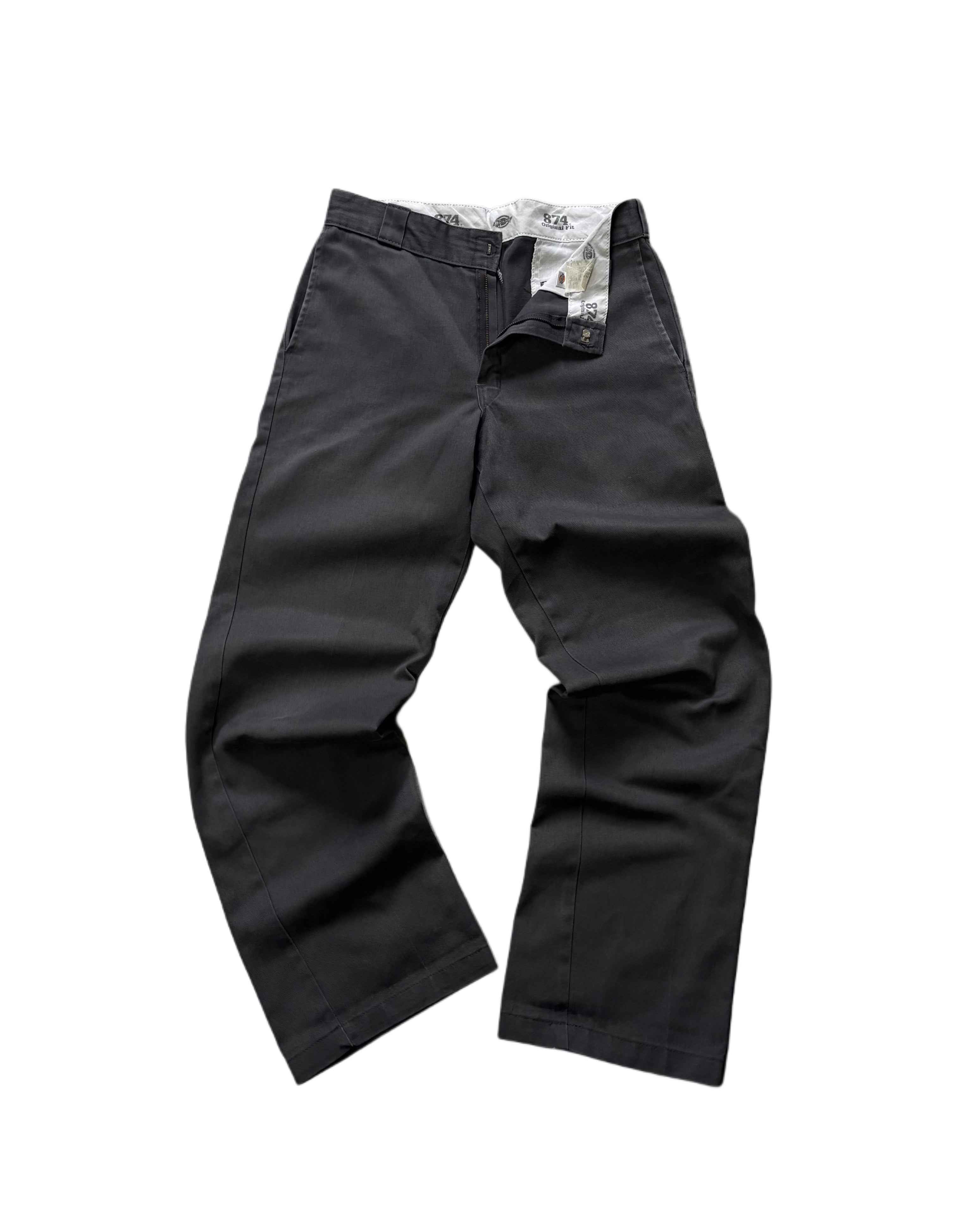 Vintage Dickies 874 Chino Pants Grey (W32 L32) - Gods Thrift Athens