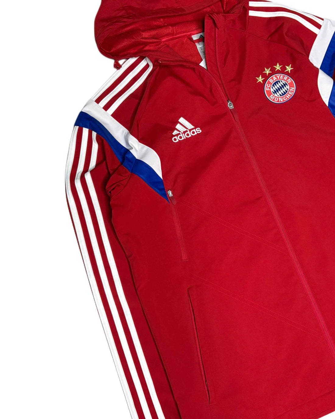 00s Adidas X Bayern Munchen Jacket Red (M) - Gods Thrift Athens