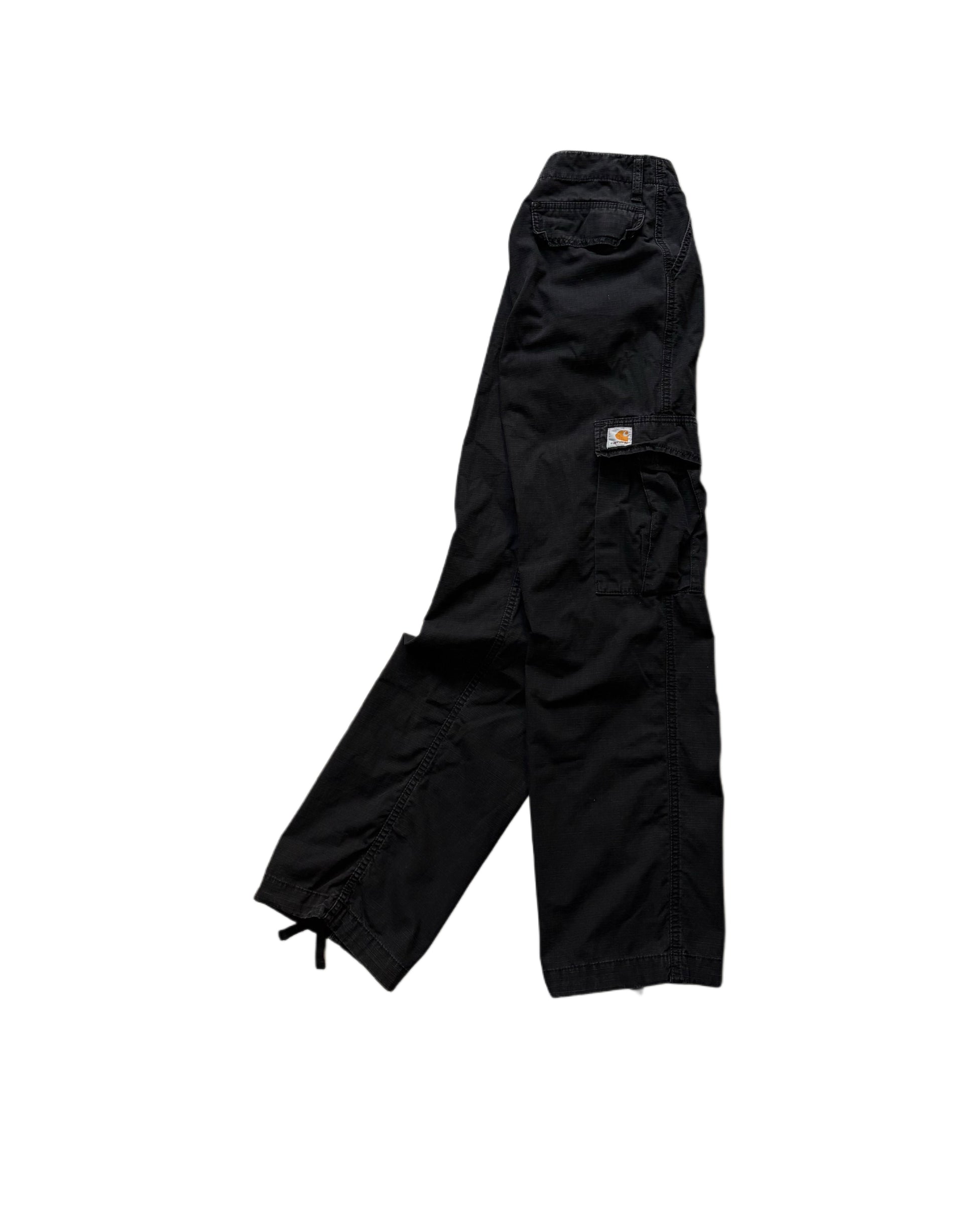 Vintage Carhartt Cargo Pants Black (W26) - Gods Thrift Athens