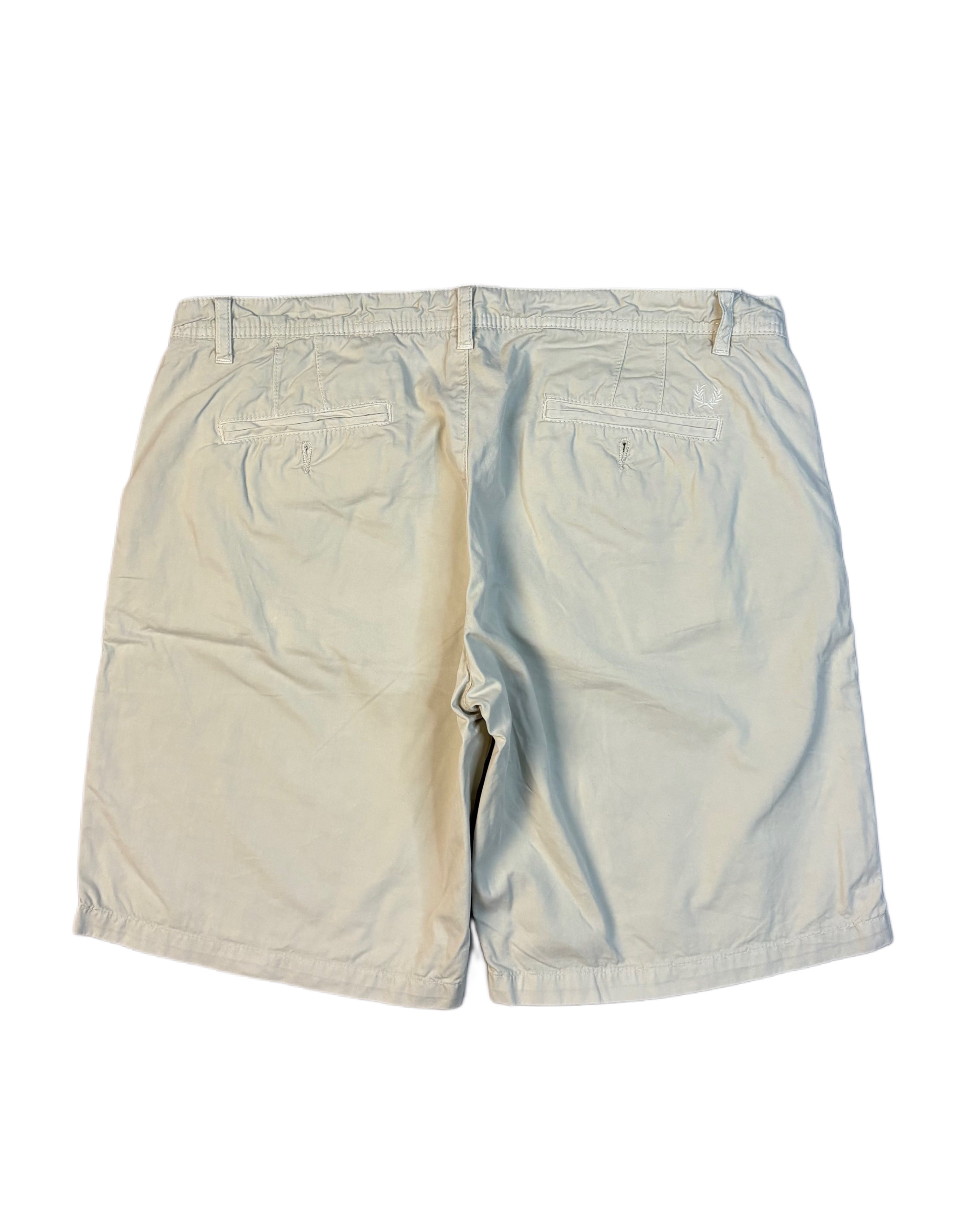 Vintage Fred Perry Chino Shorts Cream (W31)
