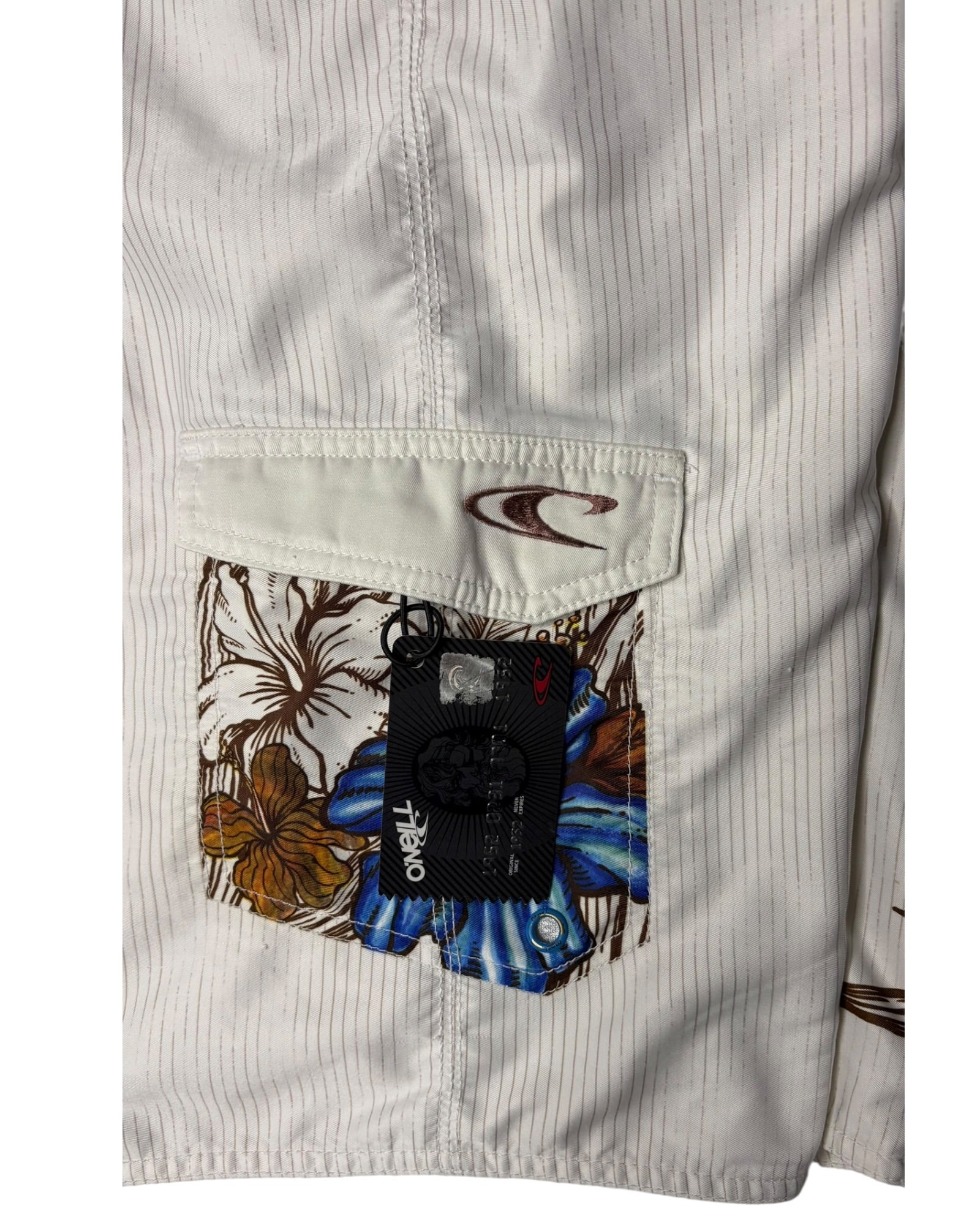 Vintage O'Neill Floral Swimshort | White | W32