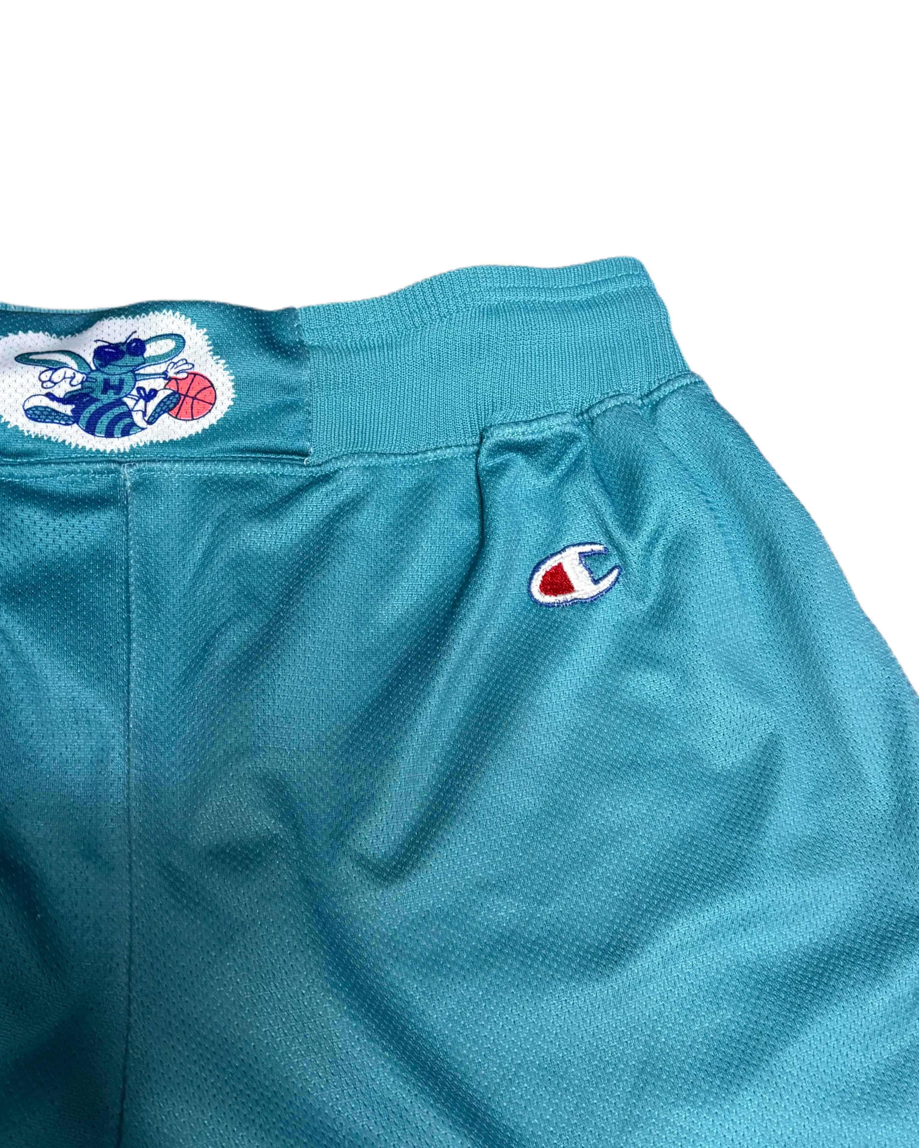 90s Champion NBA Charlotte Hornets Set Blue (L) - Gods Thrift Athens