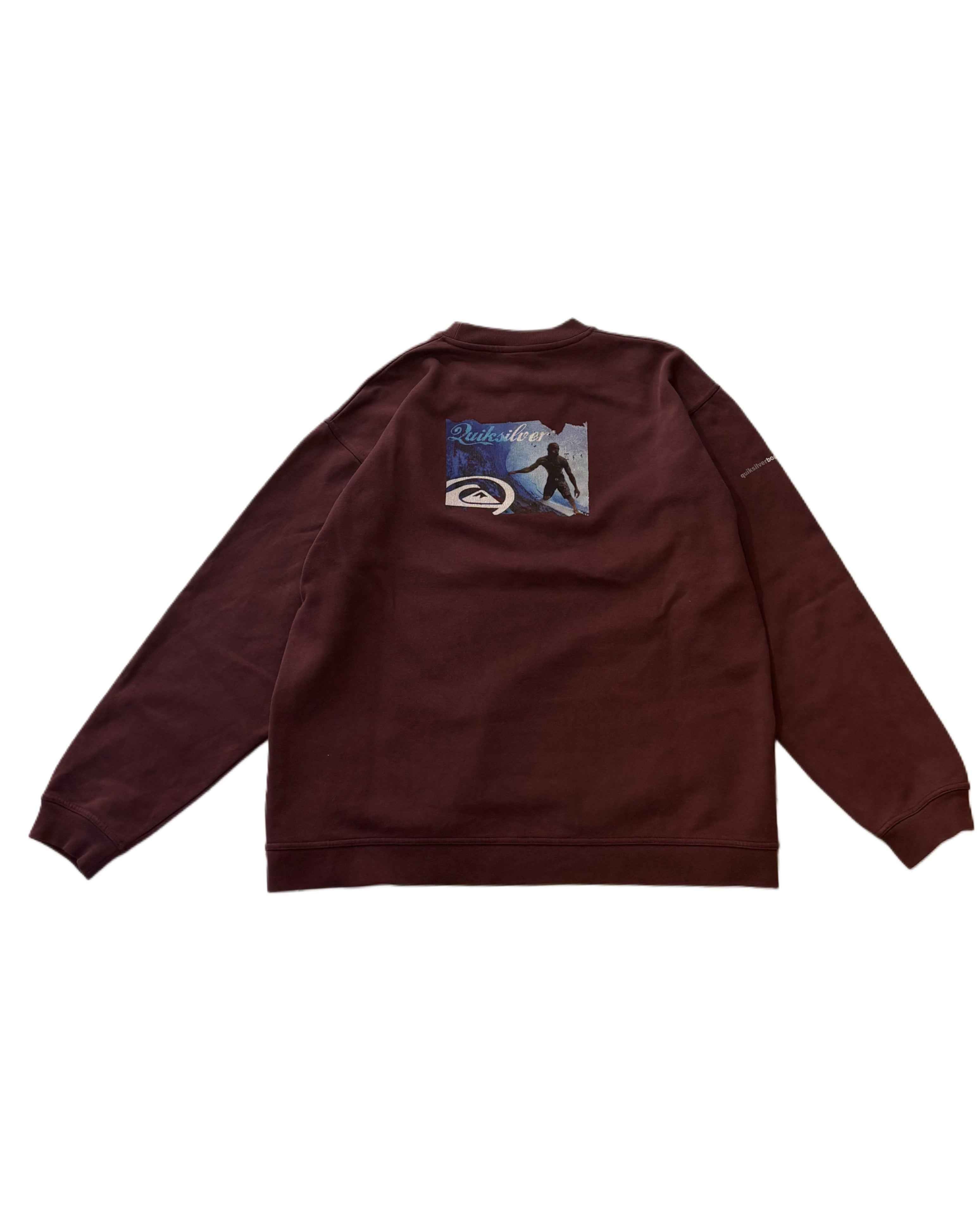Quiksilver Crewneck Burgudy (2XL) - Gods Thrift Athens