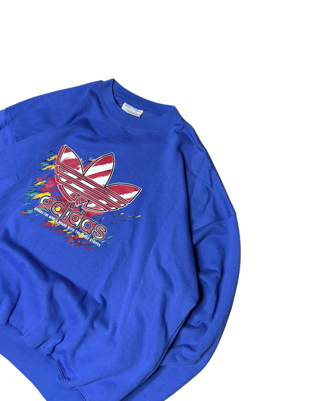 Vintage Adidas Crewneck Blue (M) - Gods Thrift Athens
