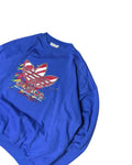 Vintage Adidas Crewneck Blue (M) - Gods Thrift Athens