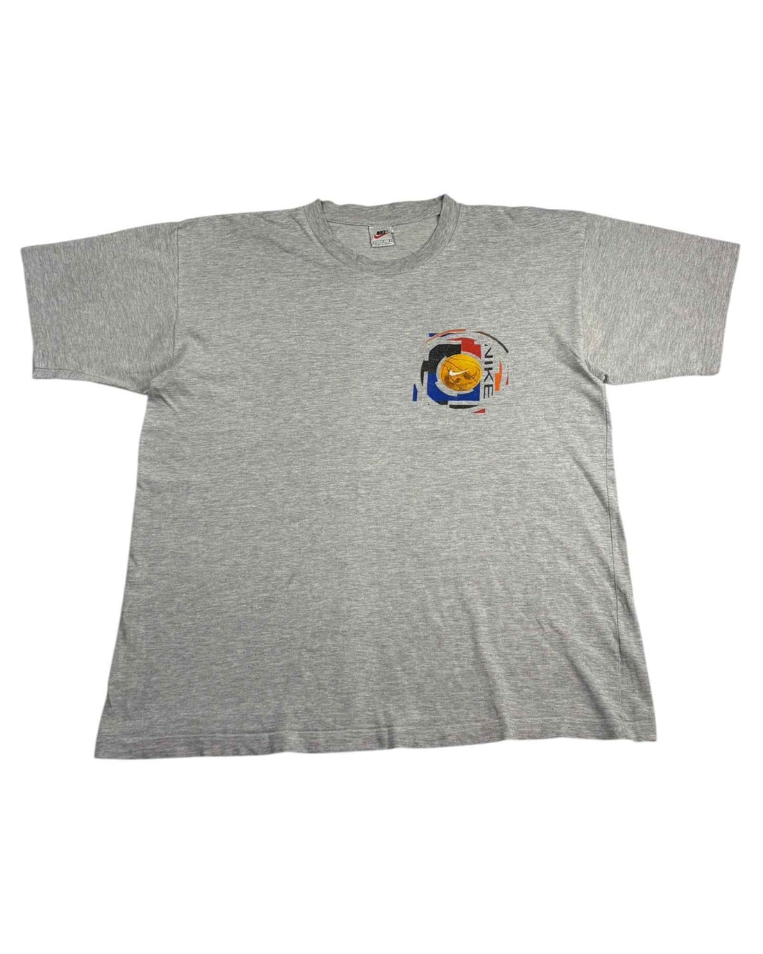 Vintage 2000s Nike Basketball Tee | Grey | Size L | Made in Greece