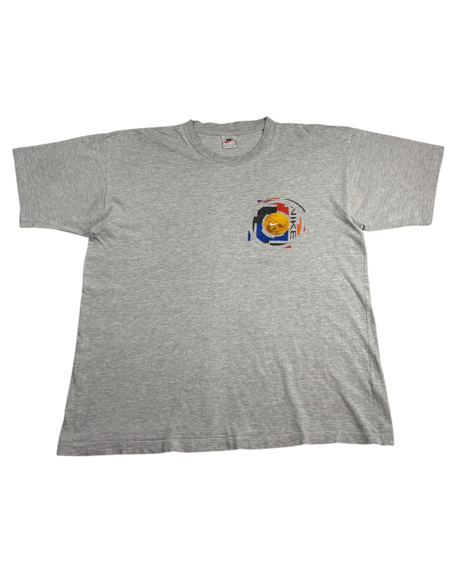 Vintage 2000s Nike Basketball Tee | Grey | Size L | Made in Greece