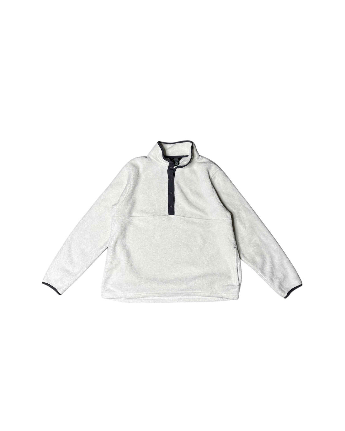 L.L Bean Fleece White (M) - Gods Thrift Athens